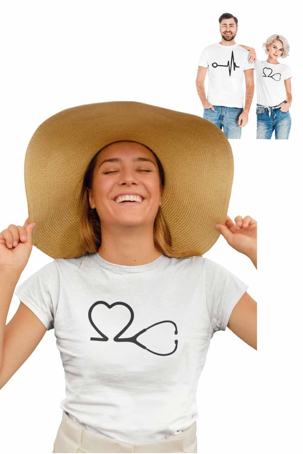 POLERA MUJER SAN VALENTÍN CORAZÓN ESTETOSCOPIO-0