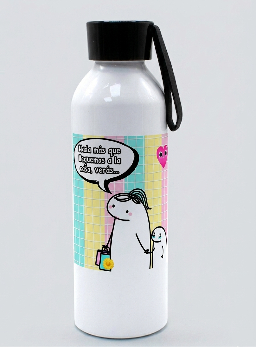 Botella de Aluminio 750 ml Modelo Mama Nada mas que lleguemos veras-1