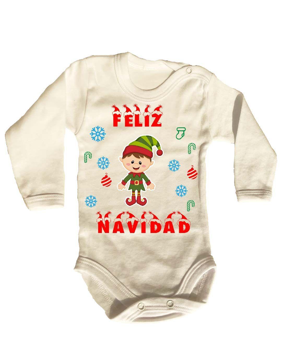 PILUCHOS BODY DE BEBE NAVIDAD FELIZ NAVIDAD DUENDE-1