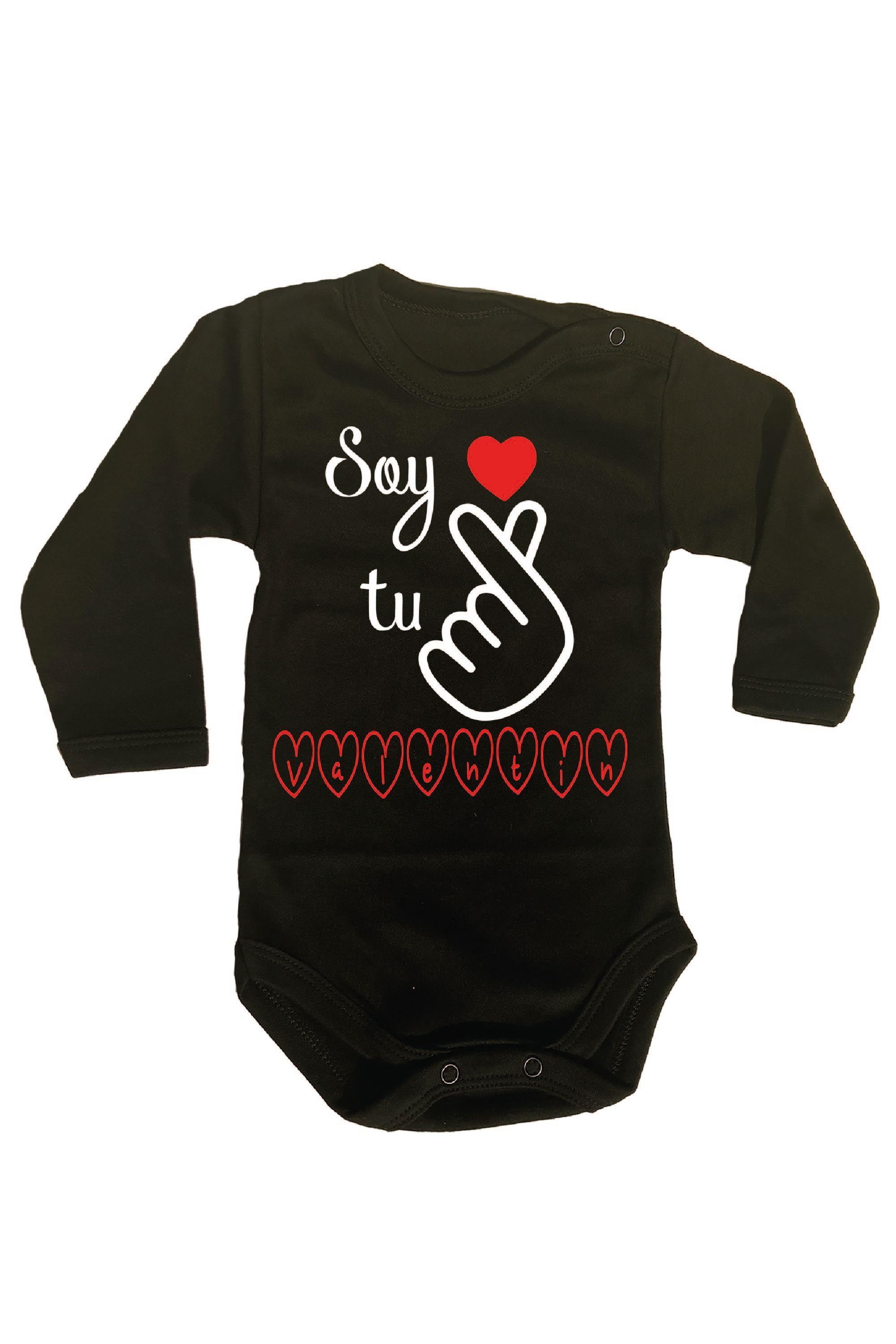 PILUCHOS BODY DE BEBE ML SAN VALENTÍN DÍA DE LOS ENAMORADOS SOY TU VALENTÍN-1