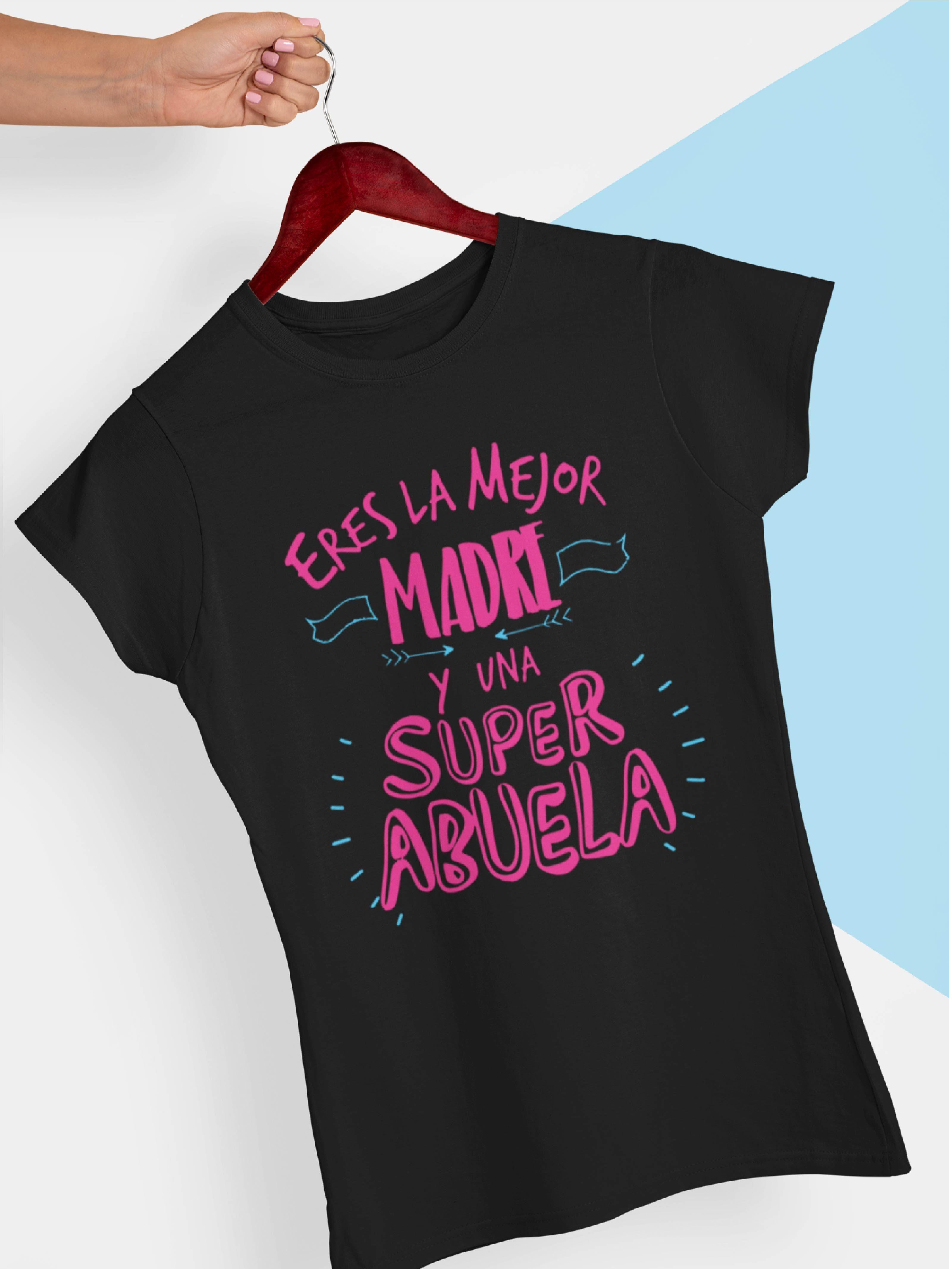 POLERA DÍA DE LAS MADRES ERES LA MEJOR MADRE Y UNA SUPER ABUELA-1