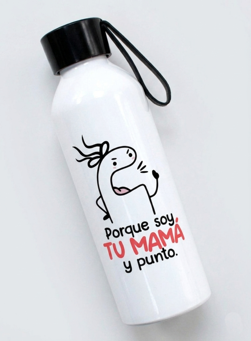 Botella de Aluminio 750 ml Modelo por que soy tu Mama-1