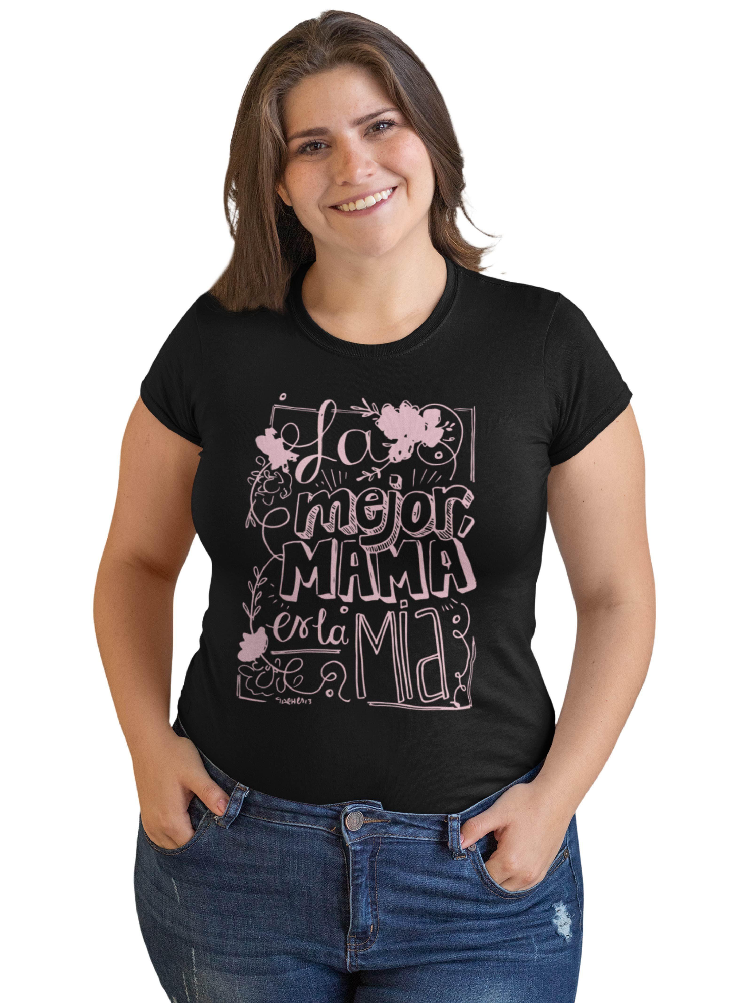 POLERA DÍA DE LAS MADRES LA MEJOR MAMÁ ES LA MÍA-0