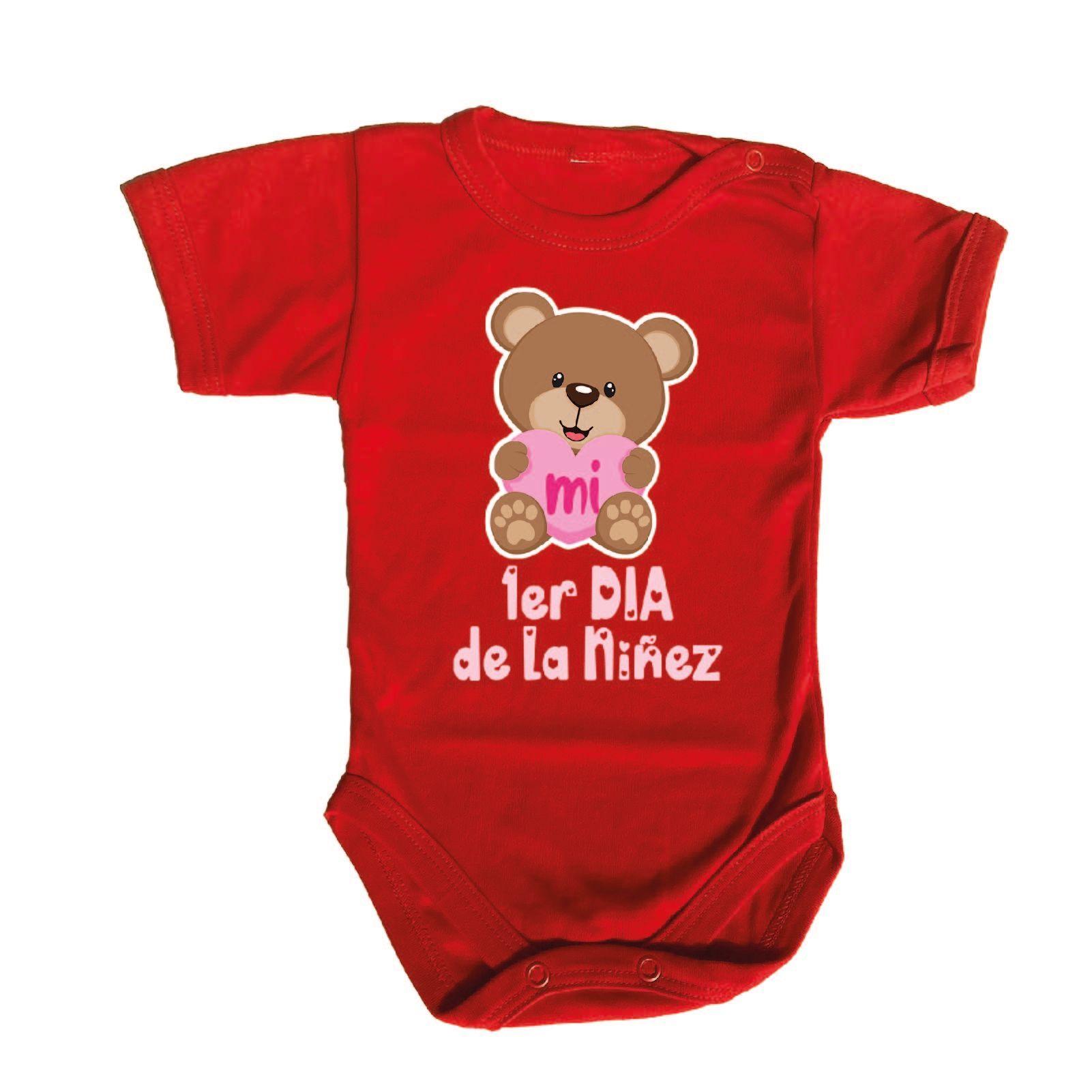  Piluchos / bodys niña 1er Día de la Niñez Osito-1