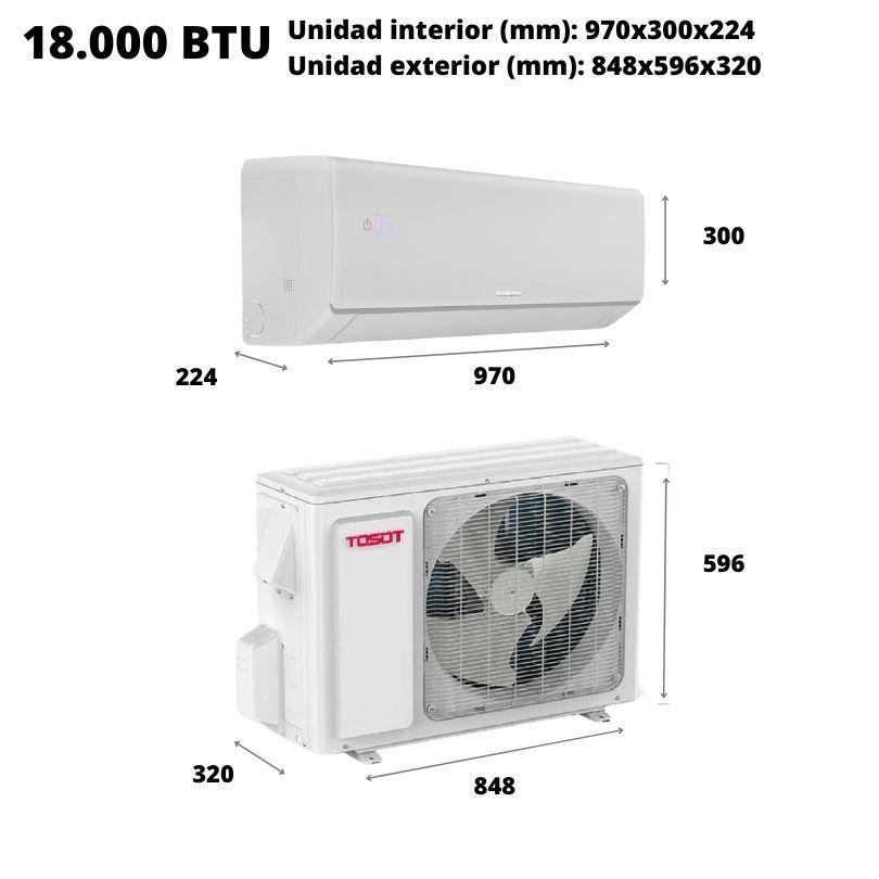 Aire Acondicionado Tosot Inverter 18.000 BTU Frío-Calor Wifi Healthy Filter iFeel-4