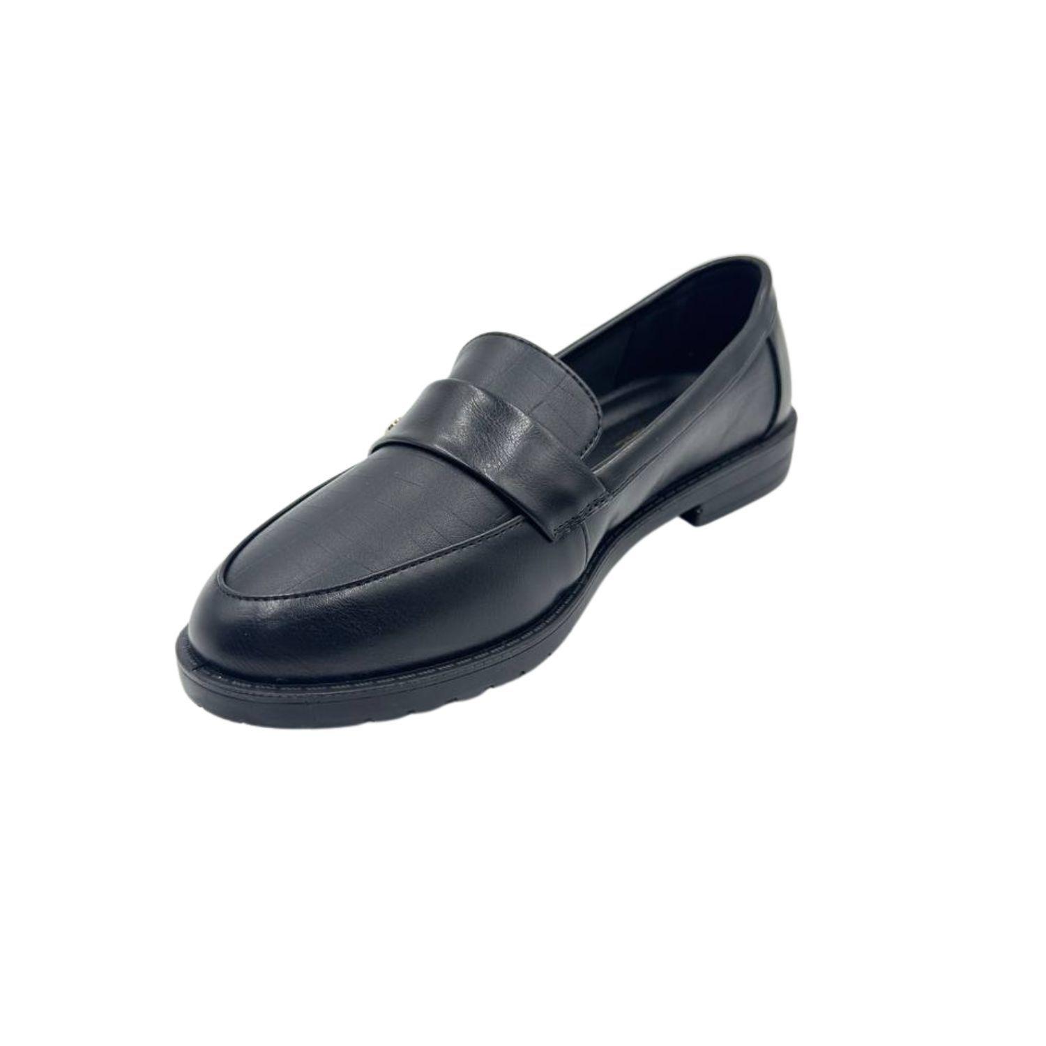 Mocasine Clasico Mujer Negro Mate-1