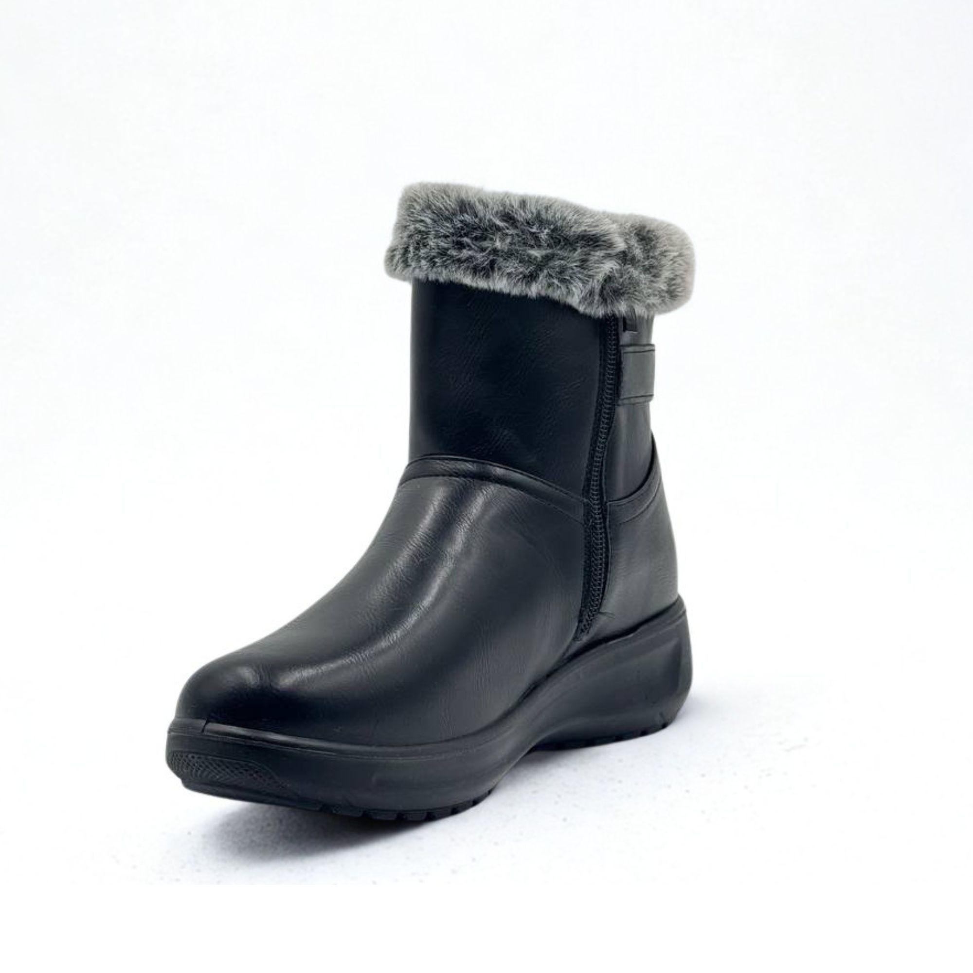 Botin Mujer Negro Invierno-3