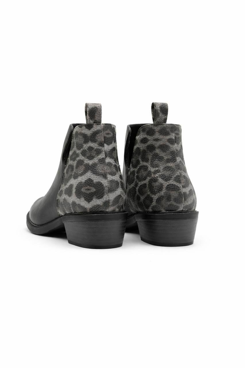 Botin Animal Print Chic Estilo Moderno y Vers til-1