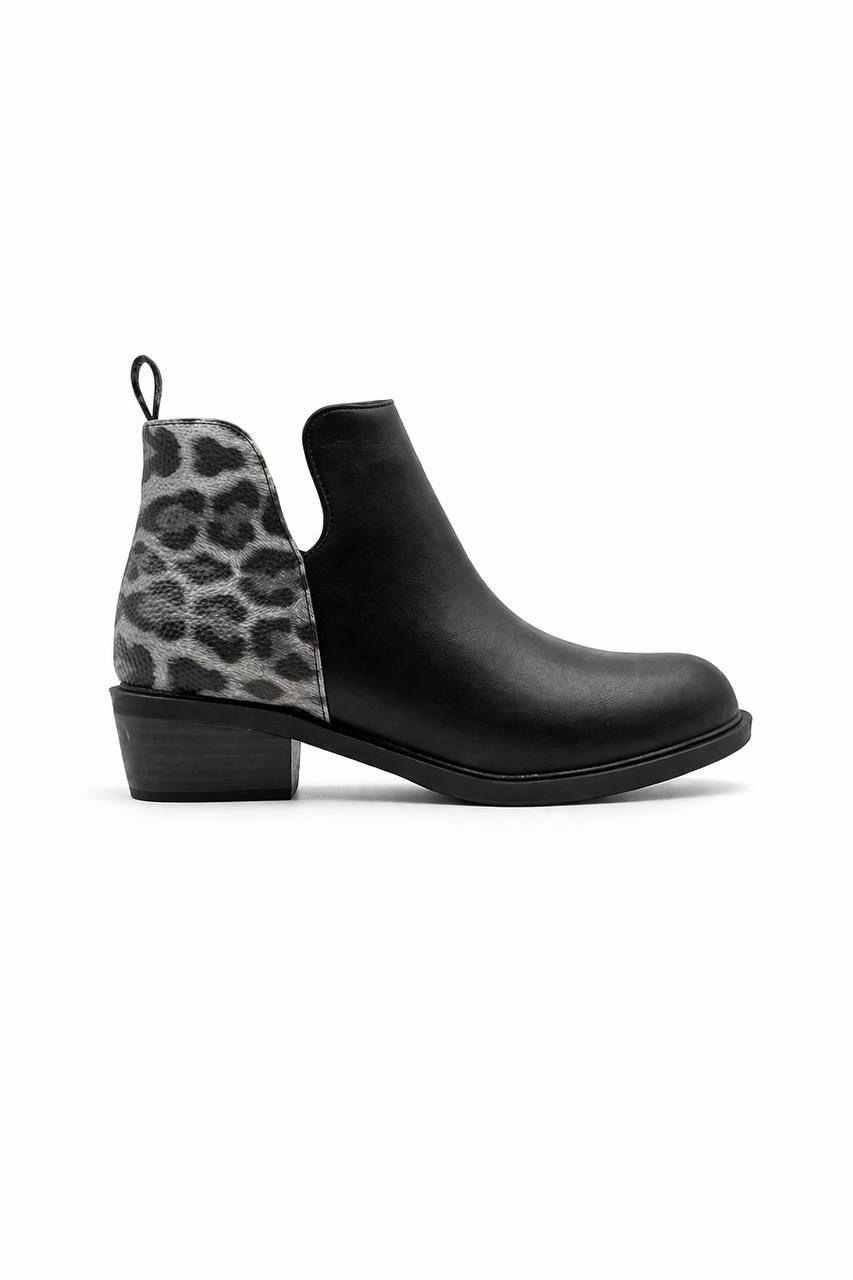 Botin Animal Print Chic Estilo Moderno y Vers til-3