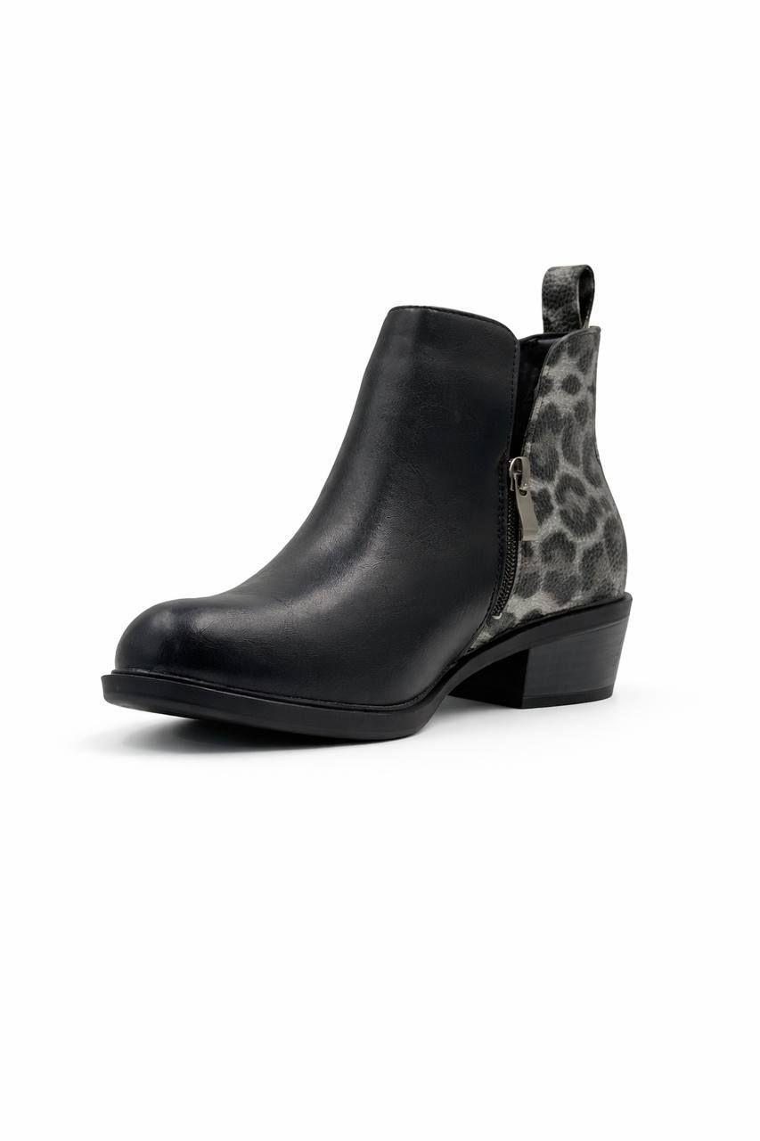 Botin Animal Print Chic Estilo Moderno y Vers til-4