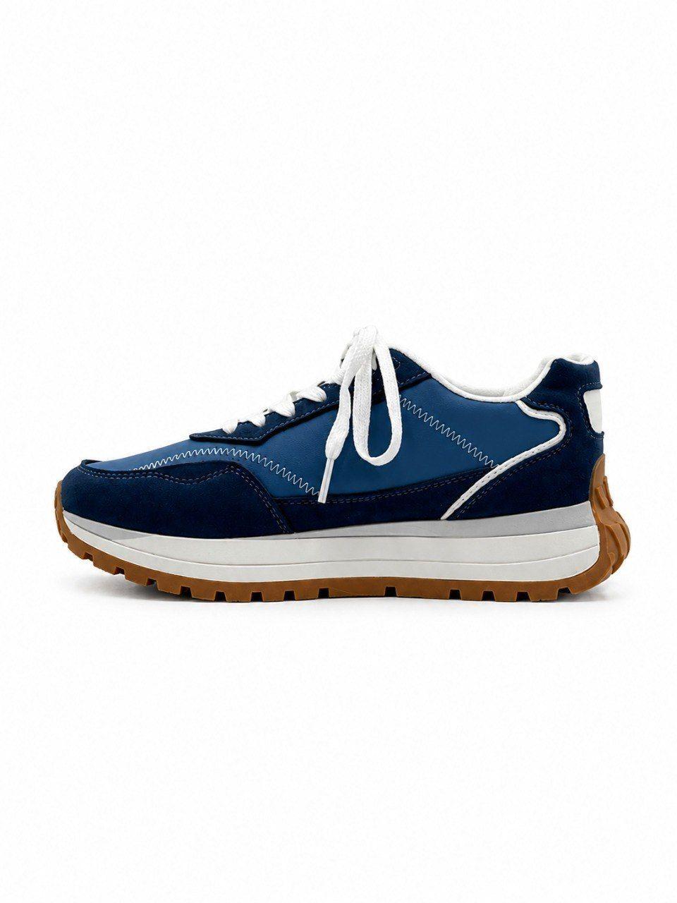 Zapatilla Mujer Capri Azul Plataforma Urbana-2