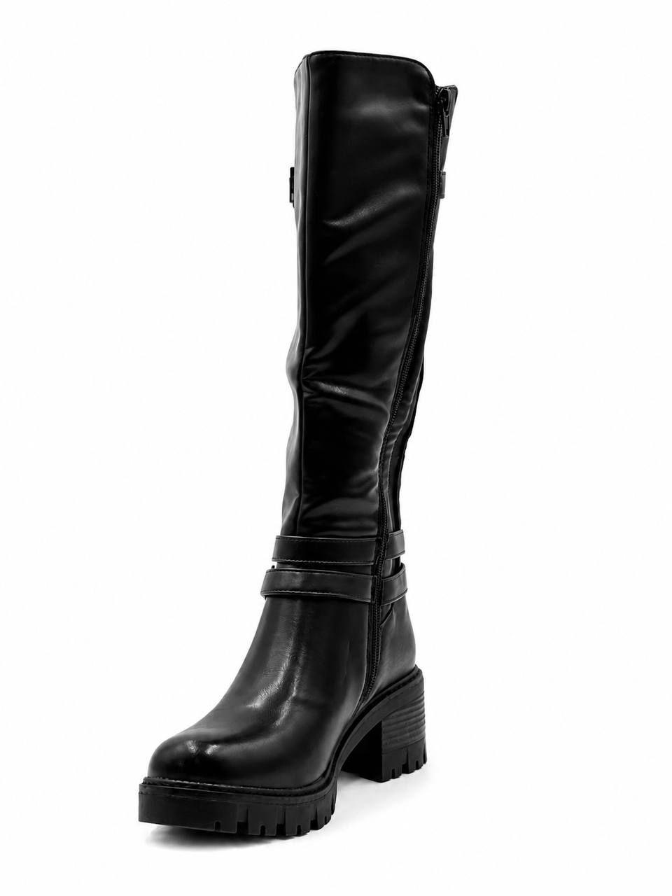 Bota Mujer con Elastico Ca a Alta-2