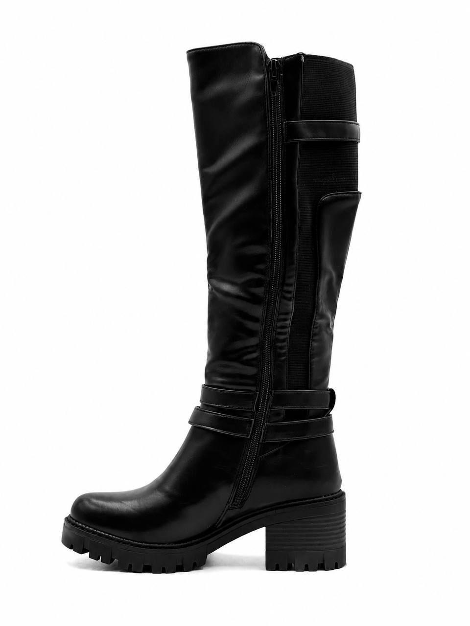 Bota Mujer con Elastico Ca a Alta-3