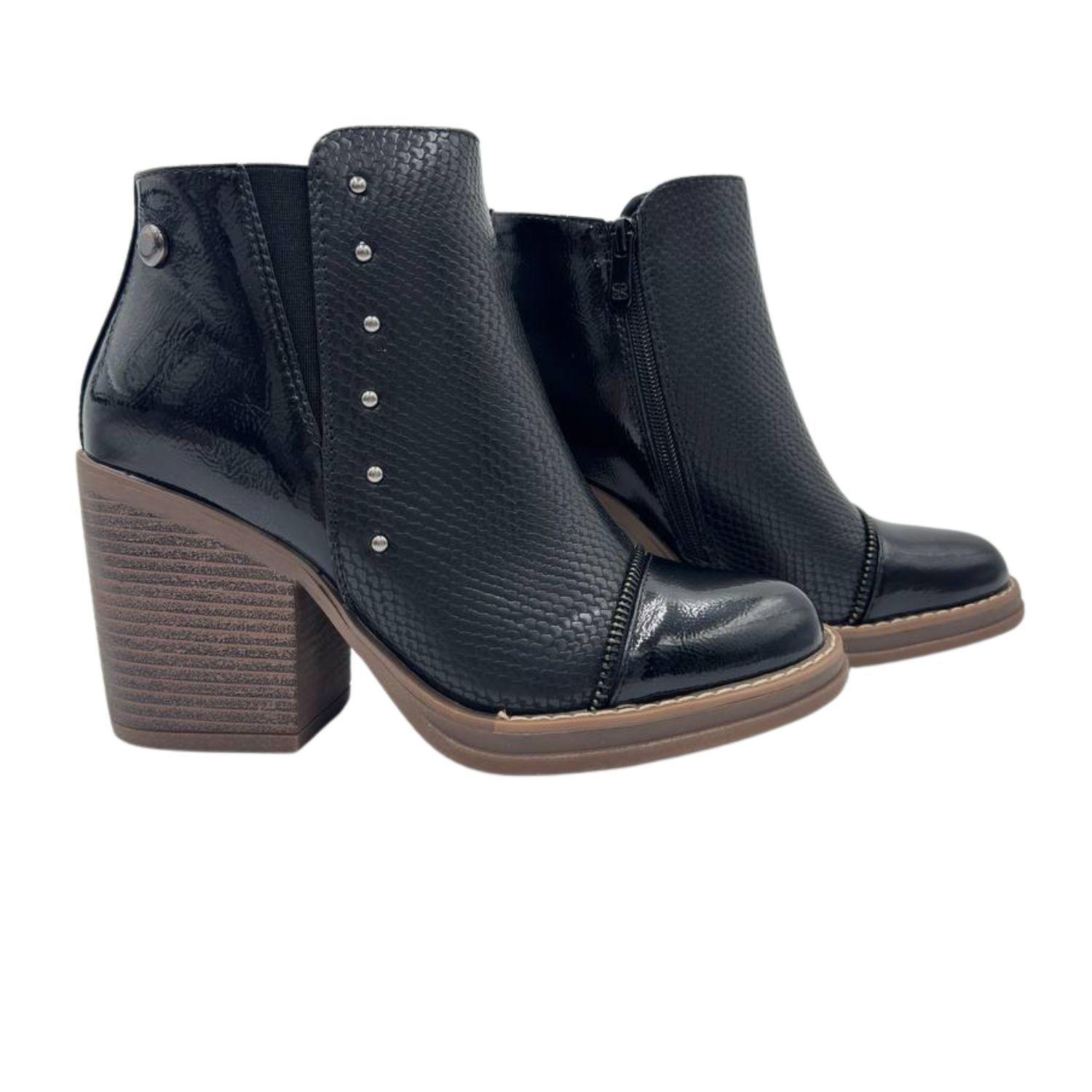 Zapatos con Taco Medio Casual -6