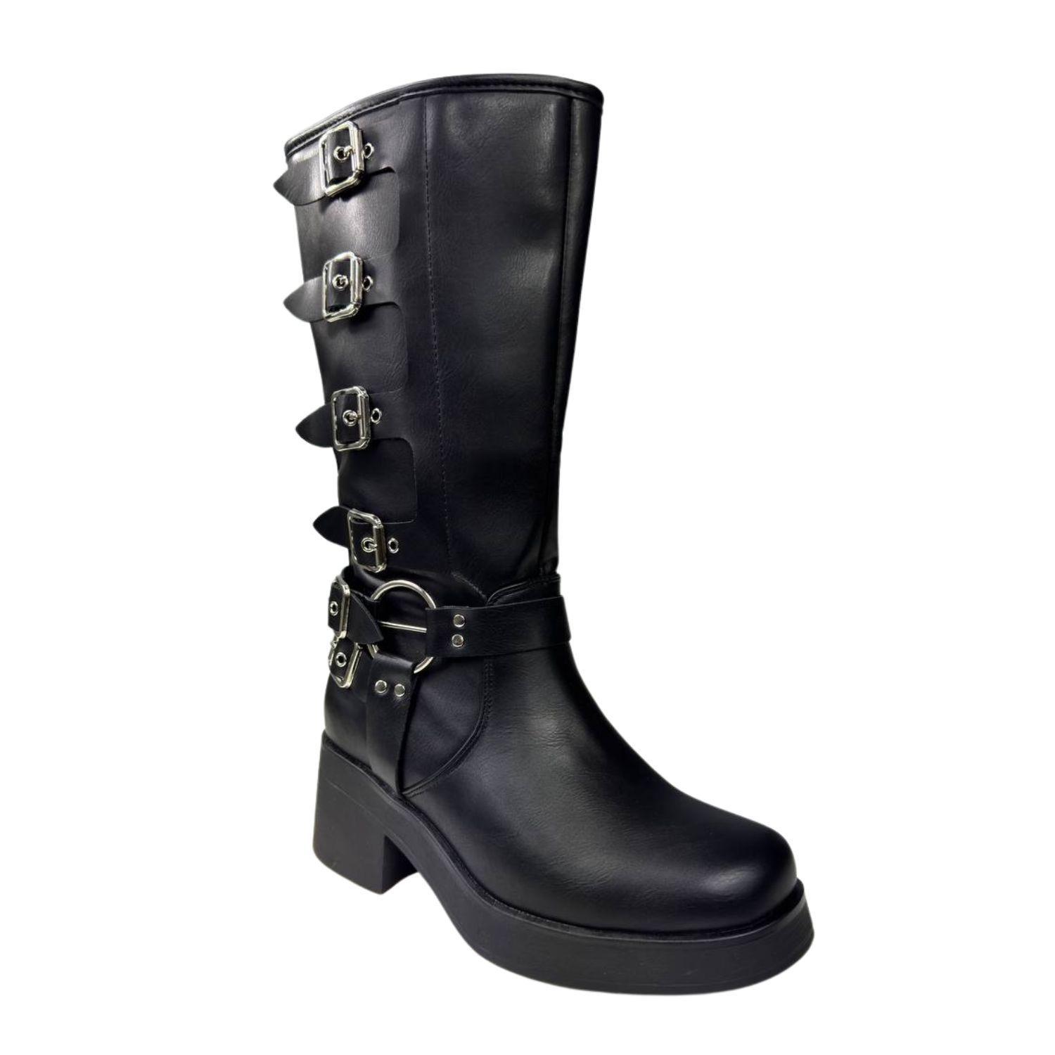 Botas Mujer con Hebilla-2