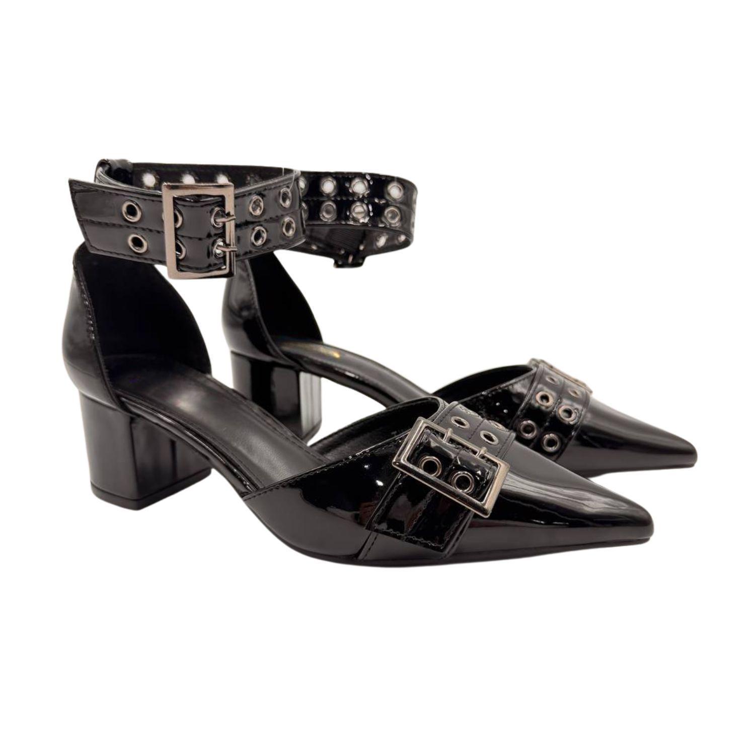 Tacones de Punta con Taco Mujer-1