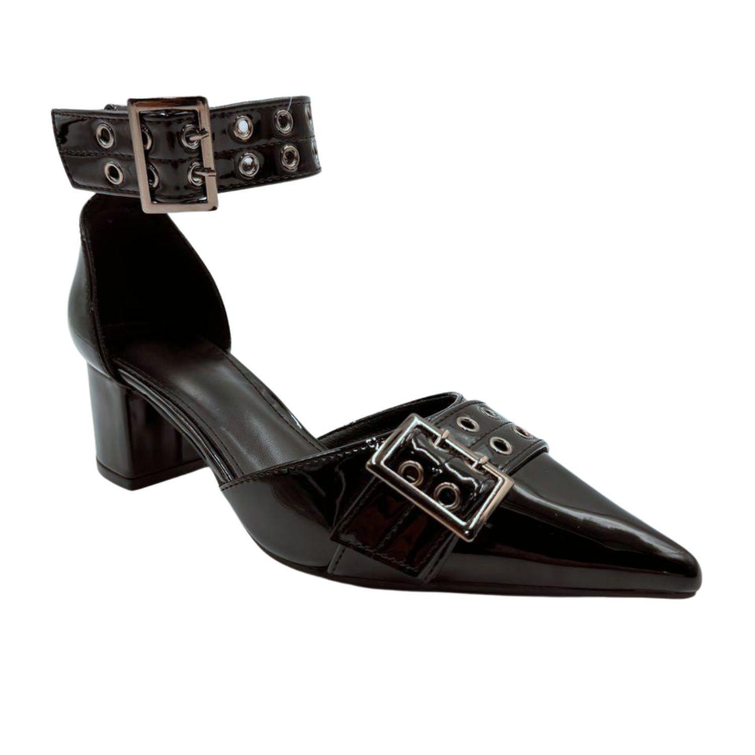 Tacones de Punta con Taco Mujer-3