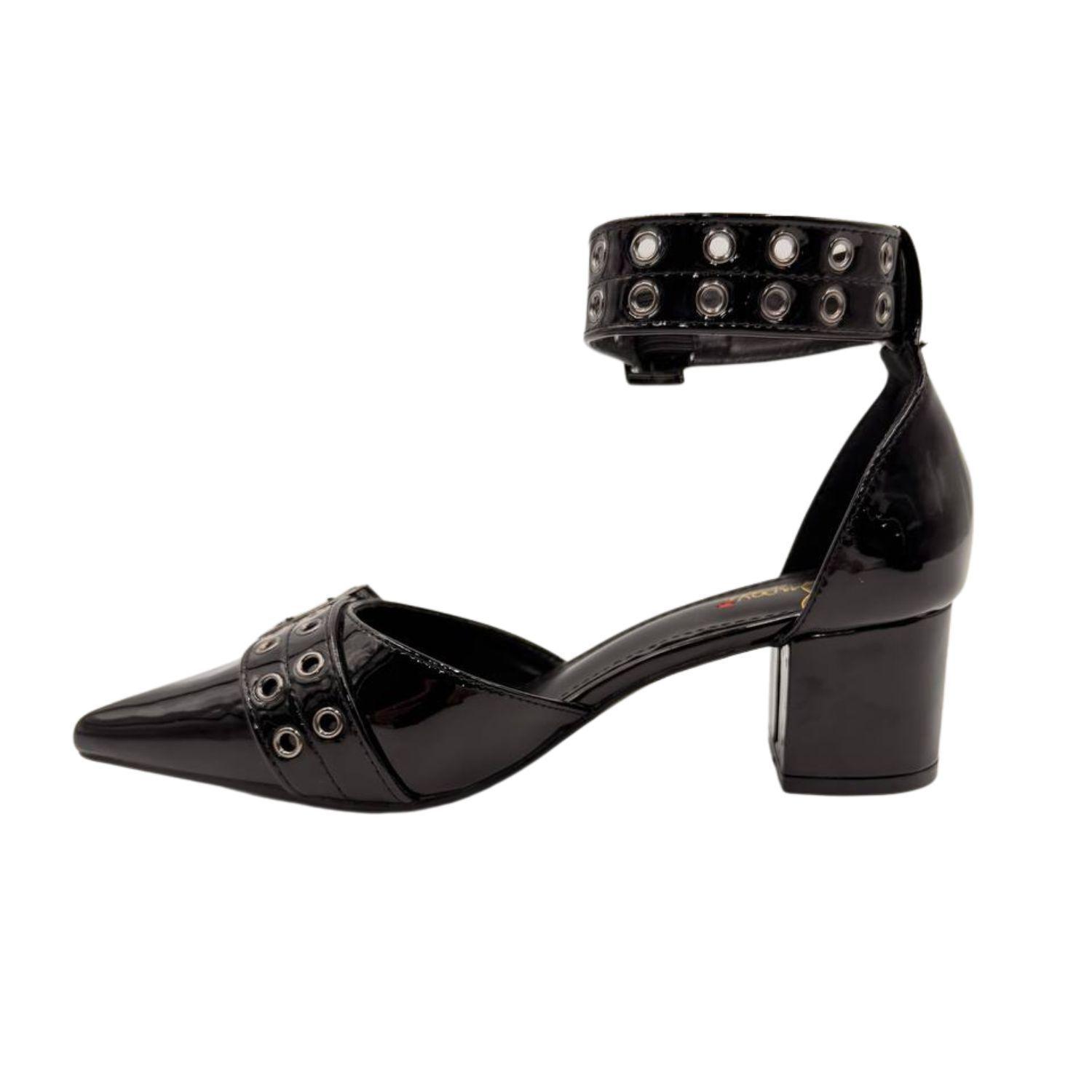Tacones de Punta con Taco Mujer-4