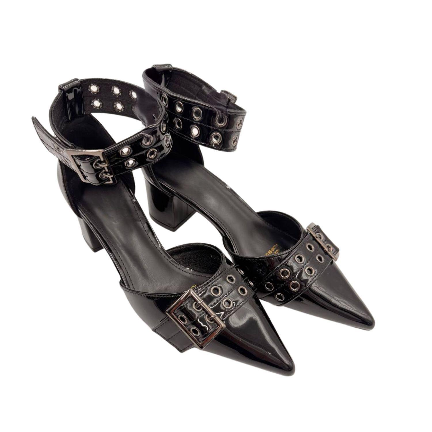 Tacones de Punta con Taco Mujer-6