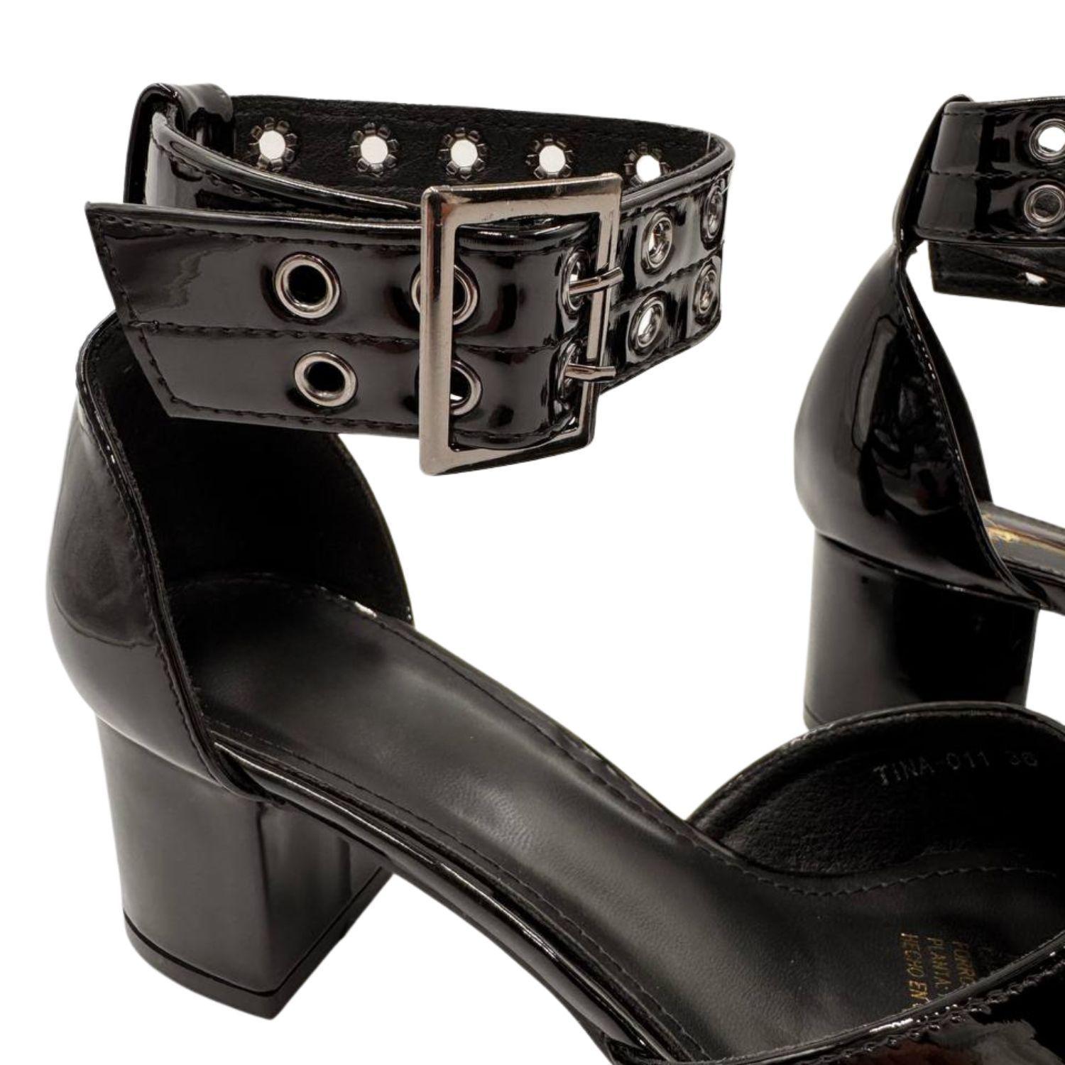 Tacones de Punta con Taco Mujer-7
