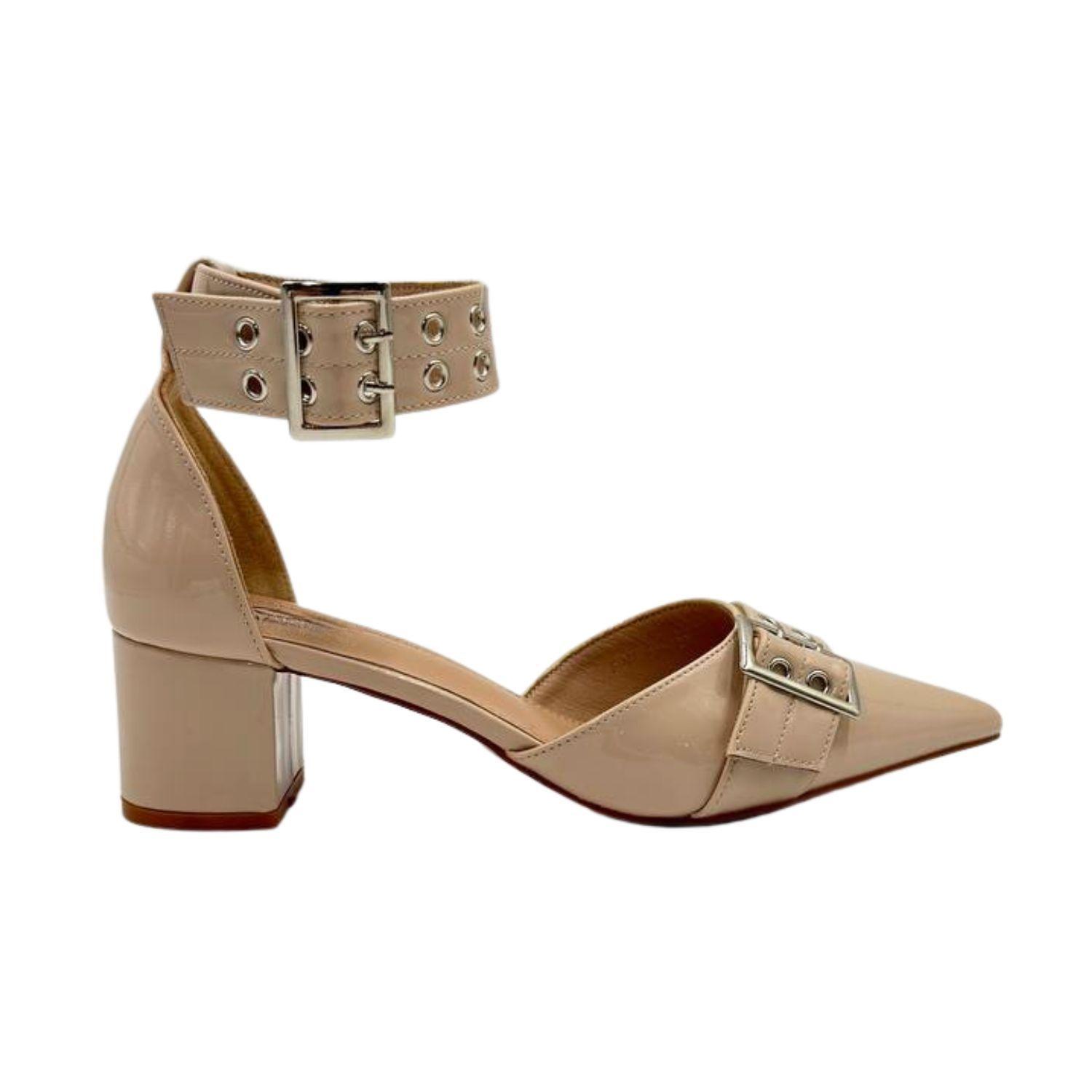 Tacones de Punta con Taco Mujer-0