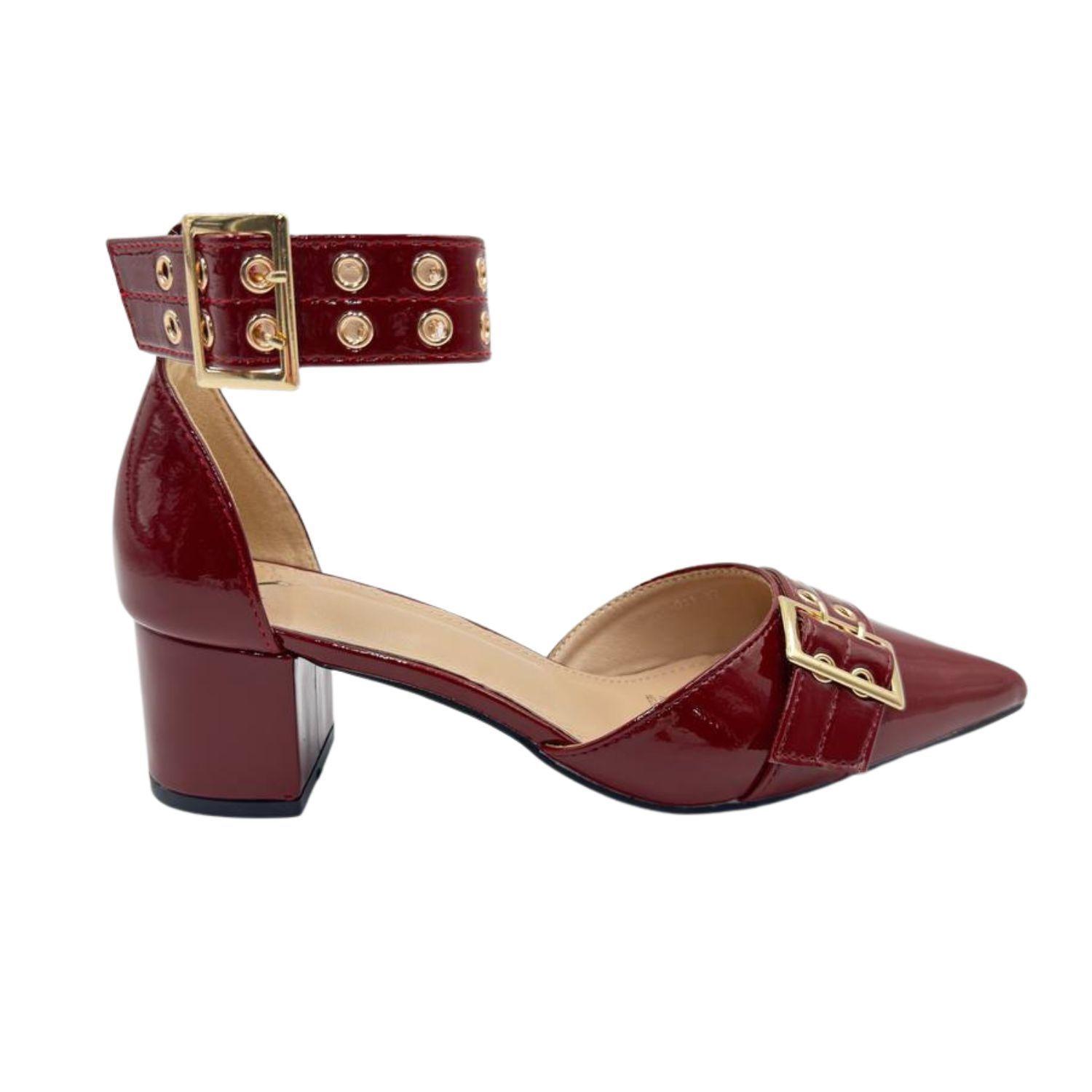 Tacones de Punta con Taco Mujer-0