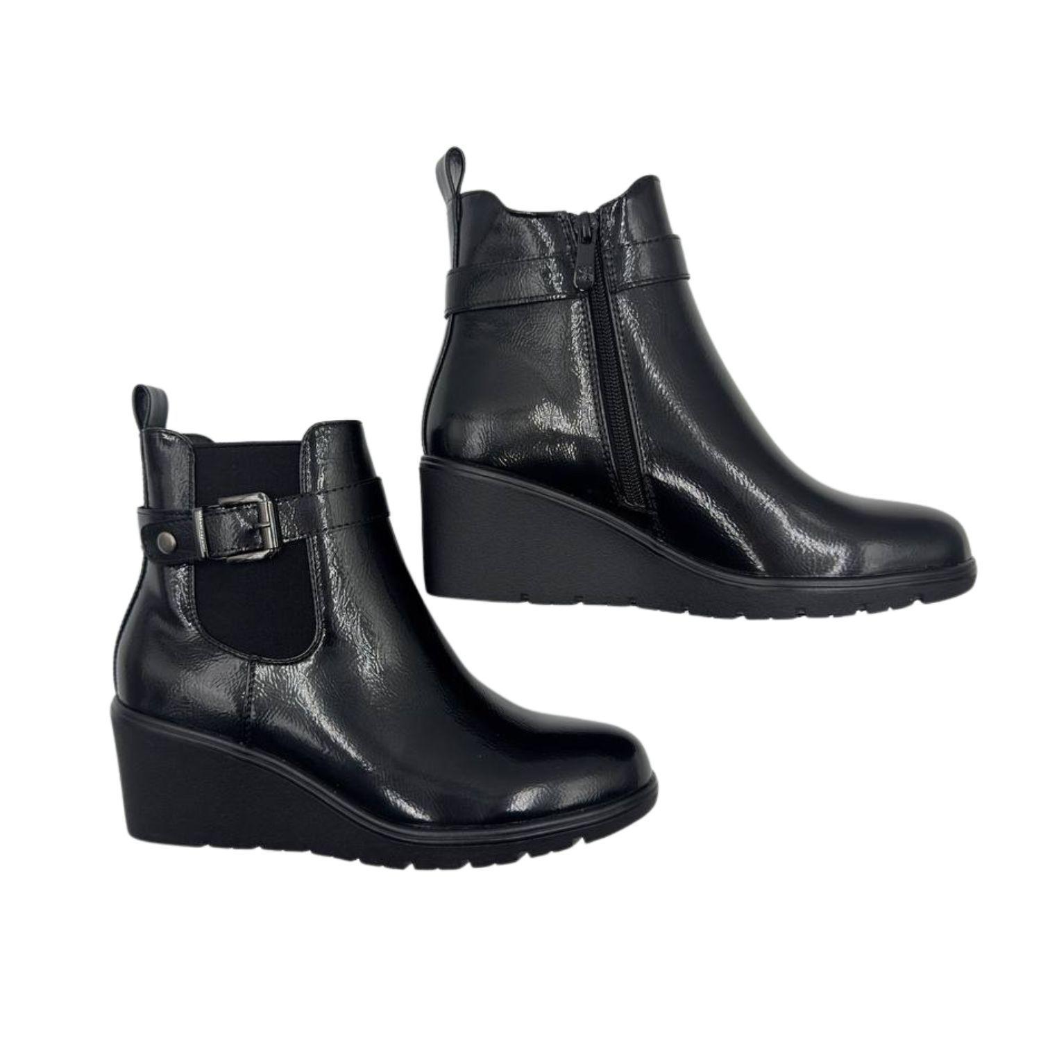 Botines Taco Cuña Liviano Mujer-4