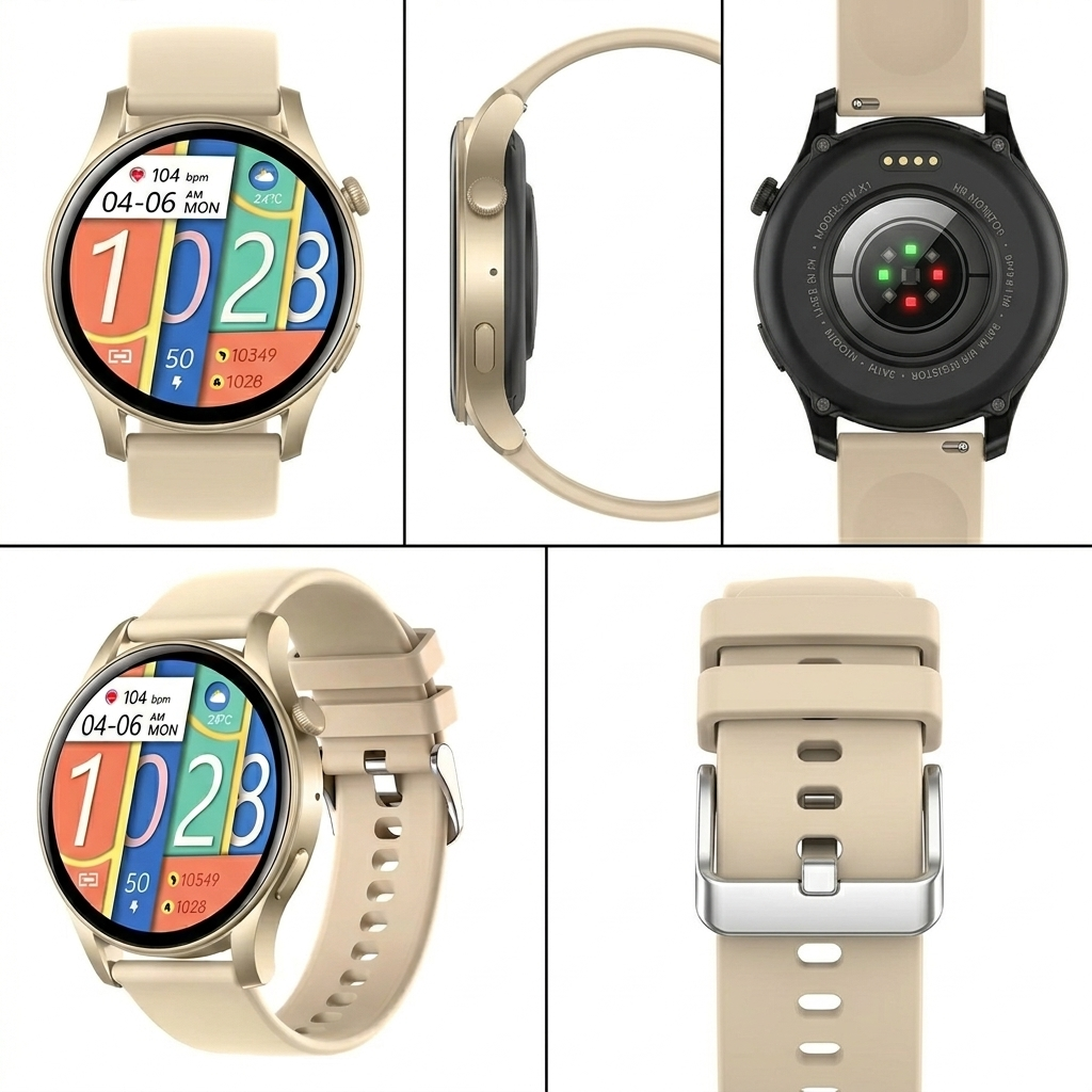 Smartwatch AMOLED 1.43" Bluetooth Salud Deporte-4