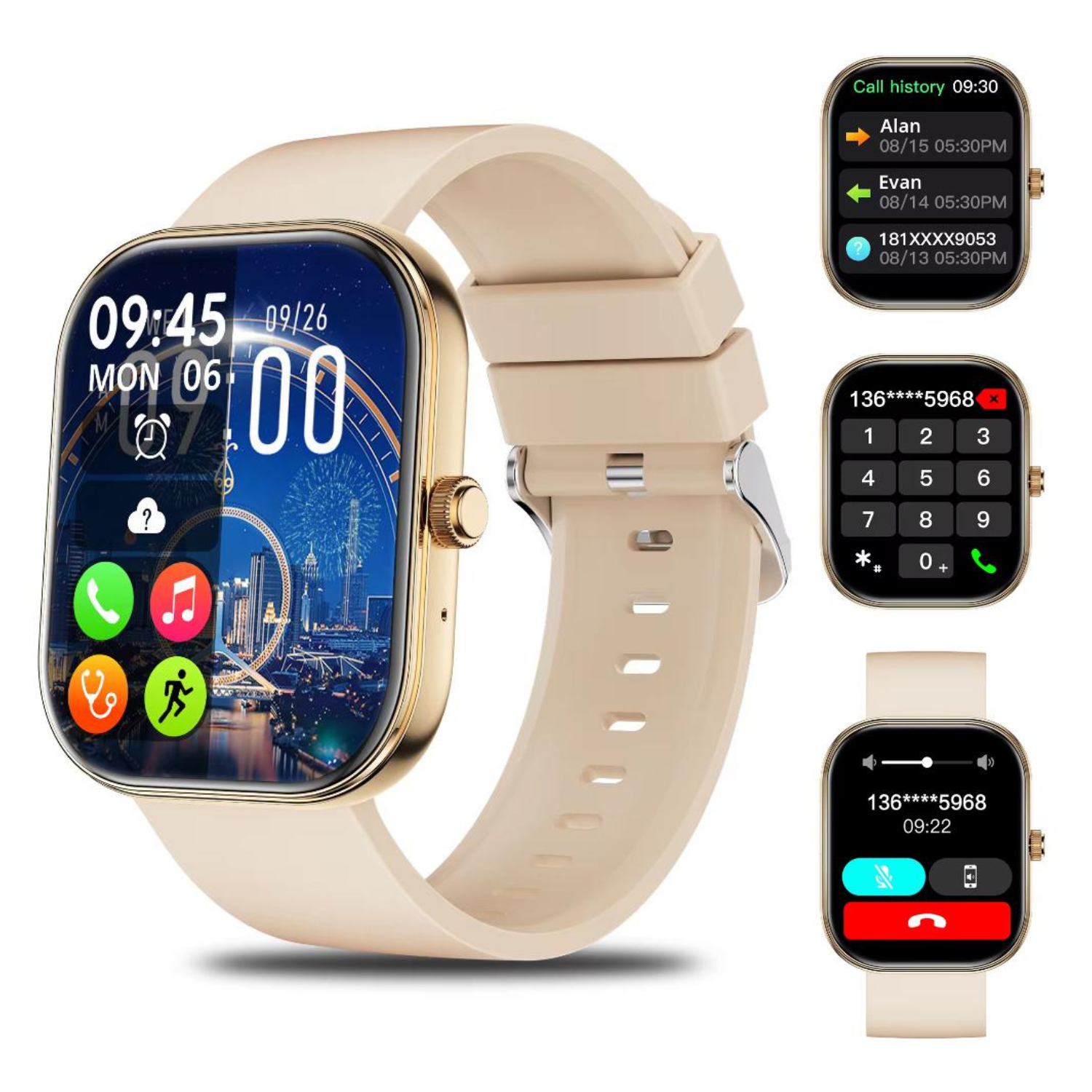 Reloj Inteligente Smartwatch IP68 Pantalla HD 2.01 Pulgadas-0