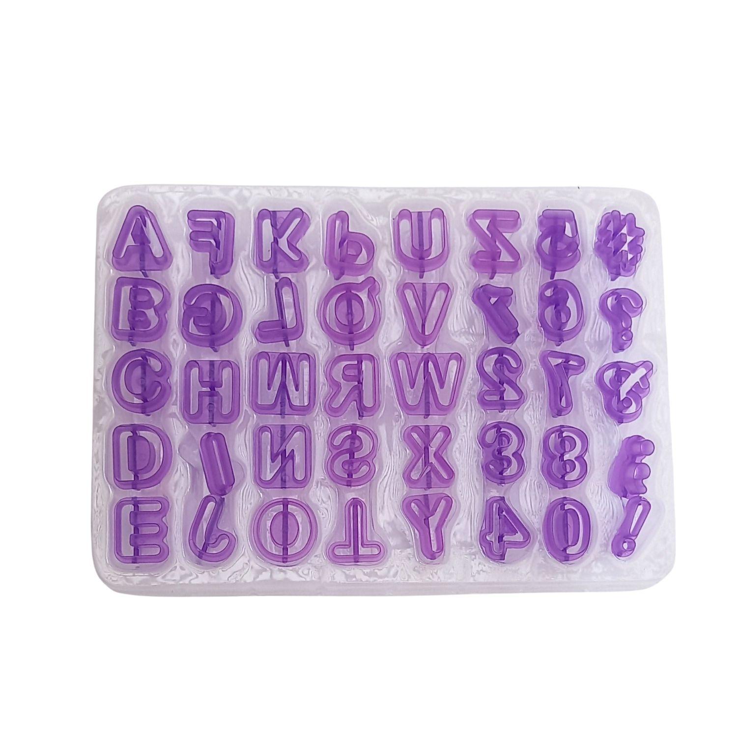 Moldes Cortadores para Galletas Diseño Abecedario Números-2