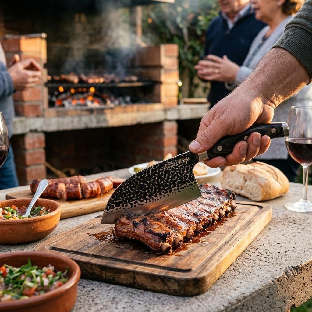 Cuchillo Hammer Hacha Serbian Wayu Limited Parrilla Asado-8