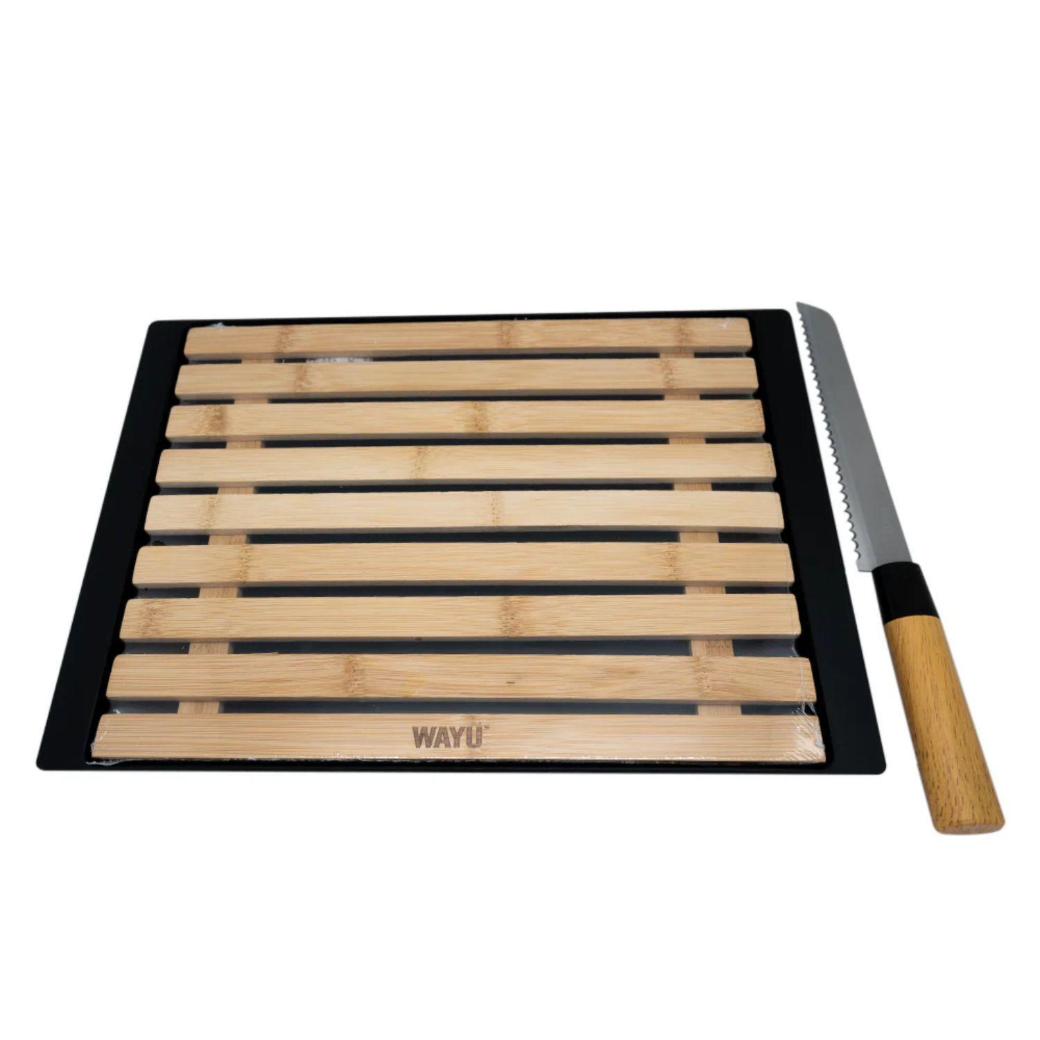 Set Tabla Cuchillo Sierra Pan Wayu Antimigas-2