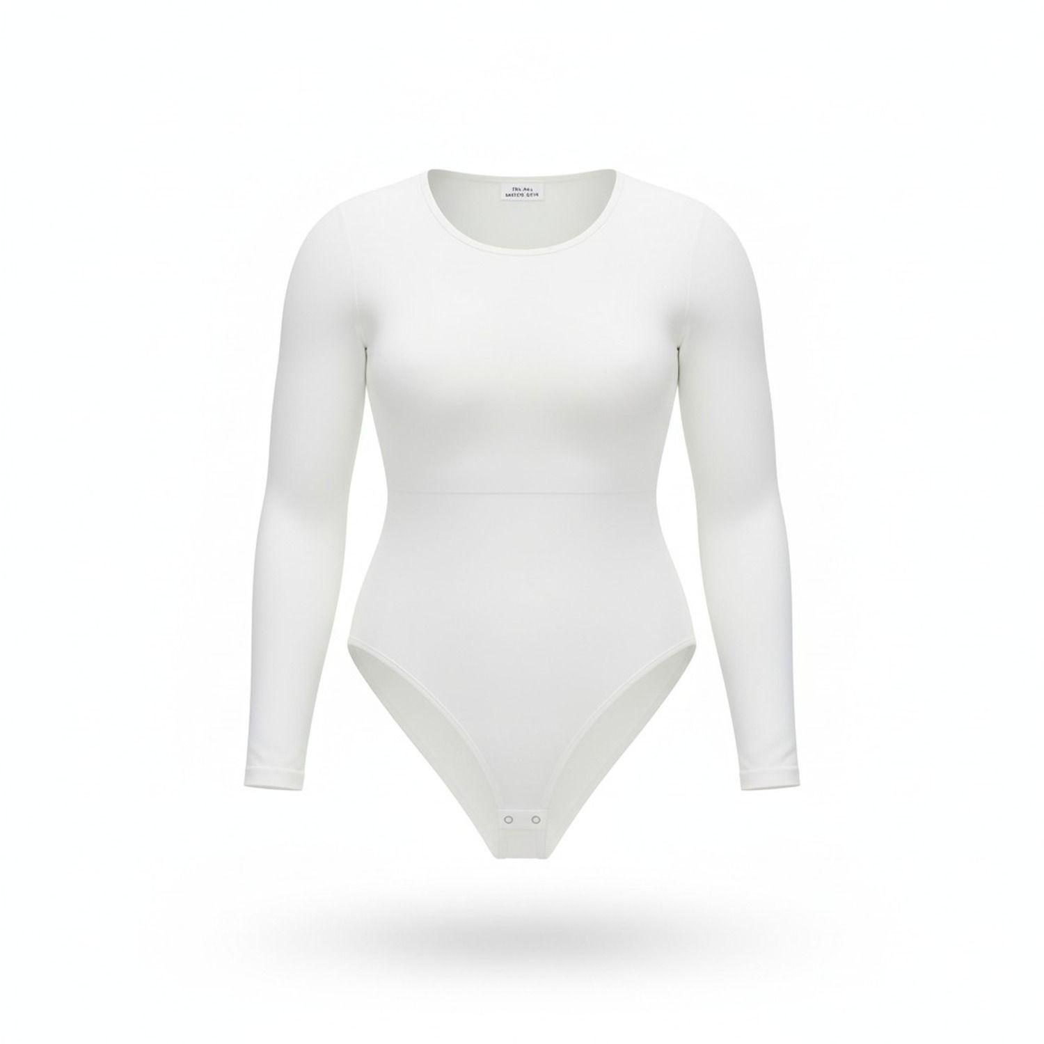 Body Moldeador Manga Larga Colales Blanco 3XL/4XL-0