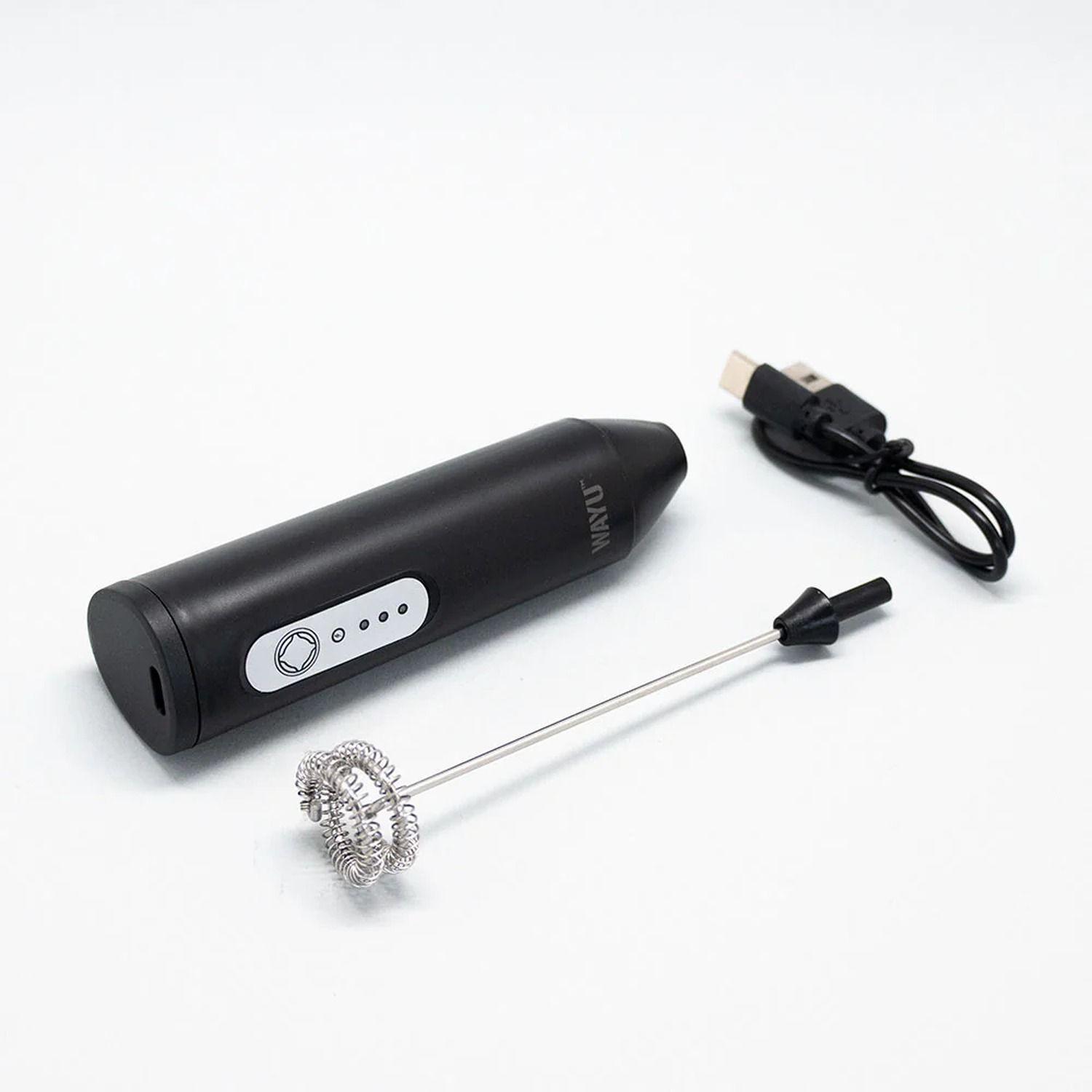 Espumador De Café Eléctrico Wayu Negro 21cm-3