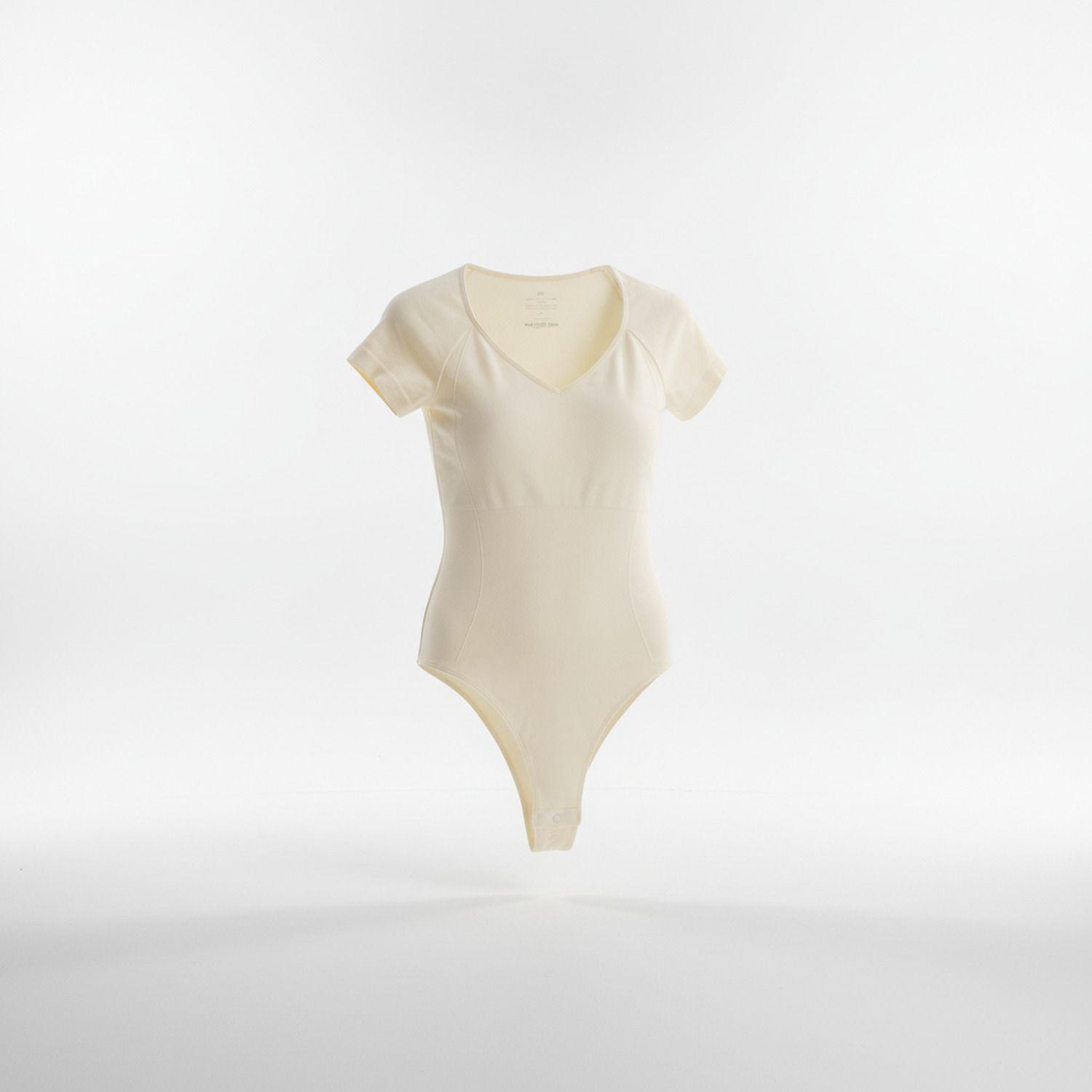 Body Manga Corta Colaless XS S Mantequilla Madame Skin-0