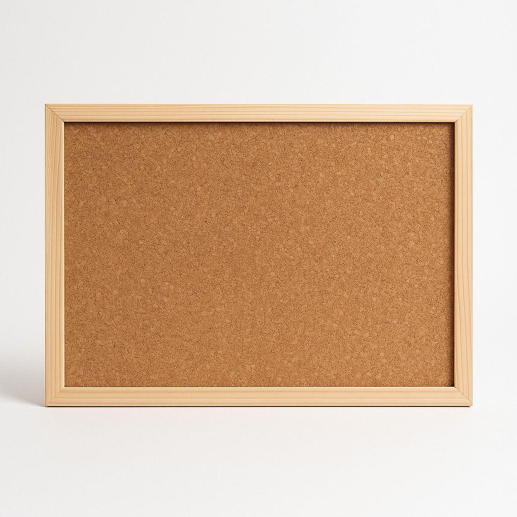 Pizarra Corcho 60 X 90 Borde Madera Resistente + Fijadores-3