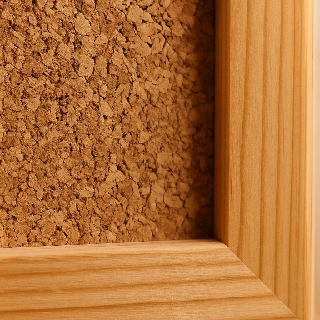 Pizarra Corcho 60 X 90 Borde Madera Resistente + Fijadores-6