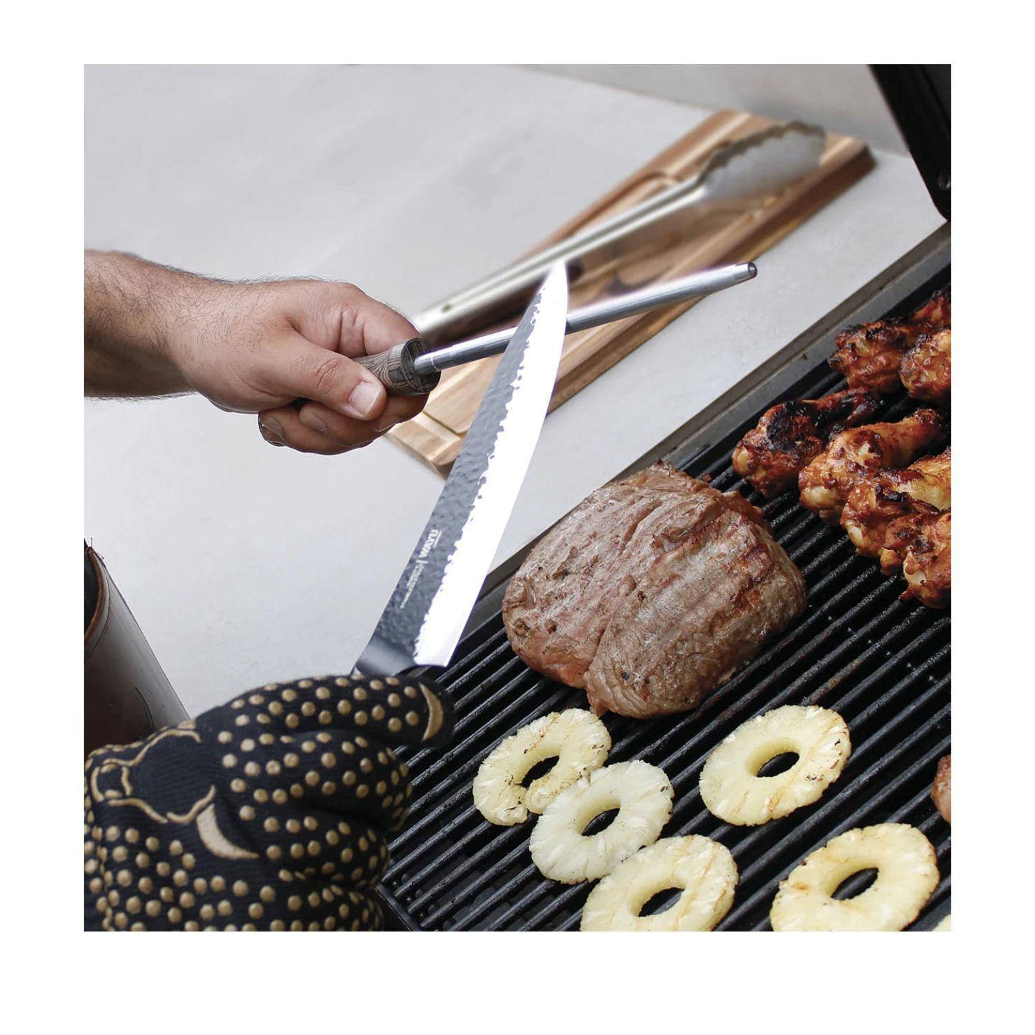 Cuchillo Hammer Mediano Wayu 25cm Acero Cocina-4