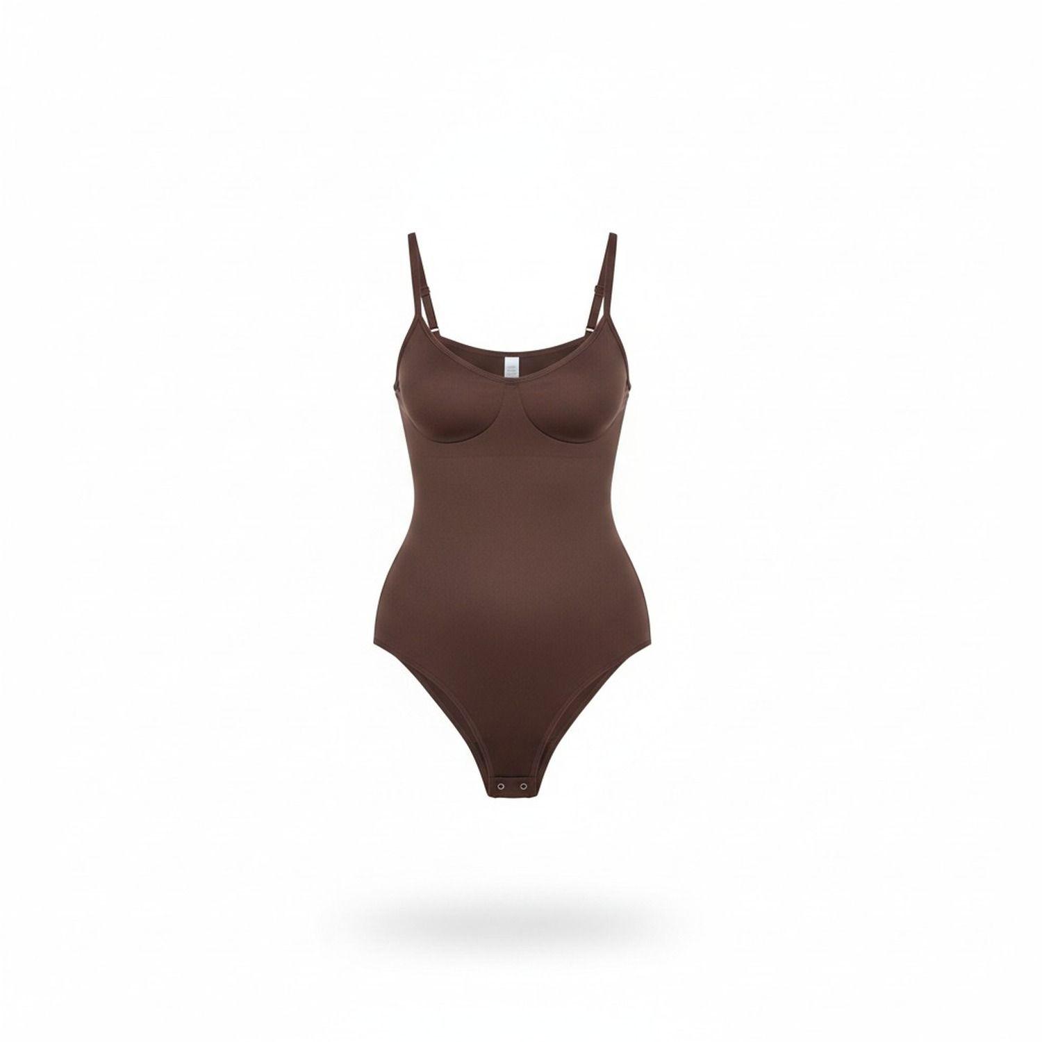Body Calzón Tirantes Modelador Marrón Talla XL/XXL-0