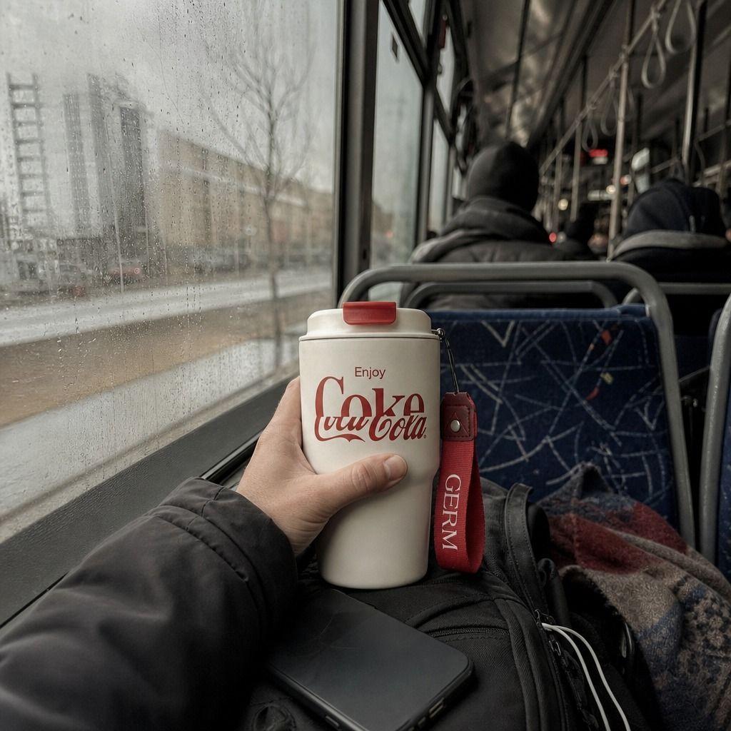 Vaso Térmico Coca-Cola GERM 590mL Acero Inoxidable Rojo-2