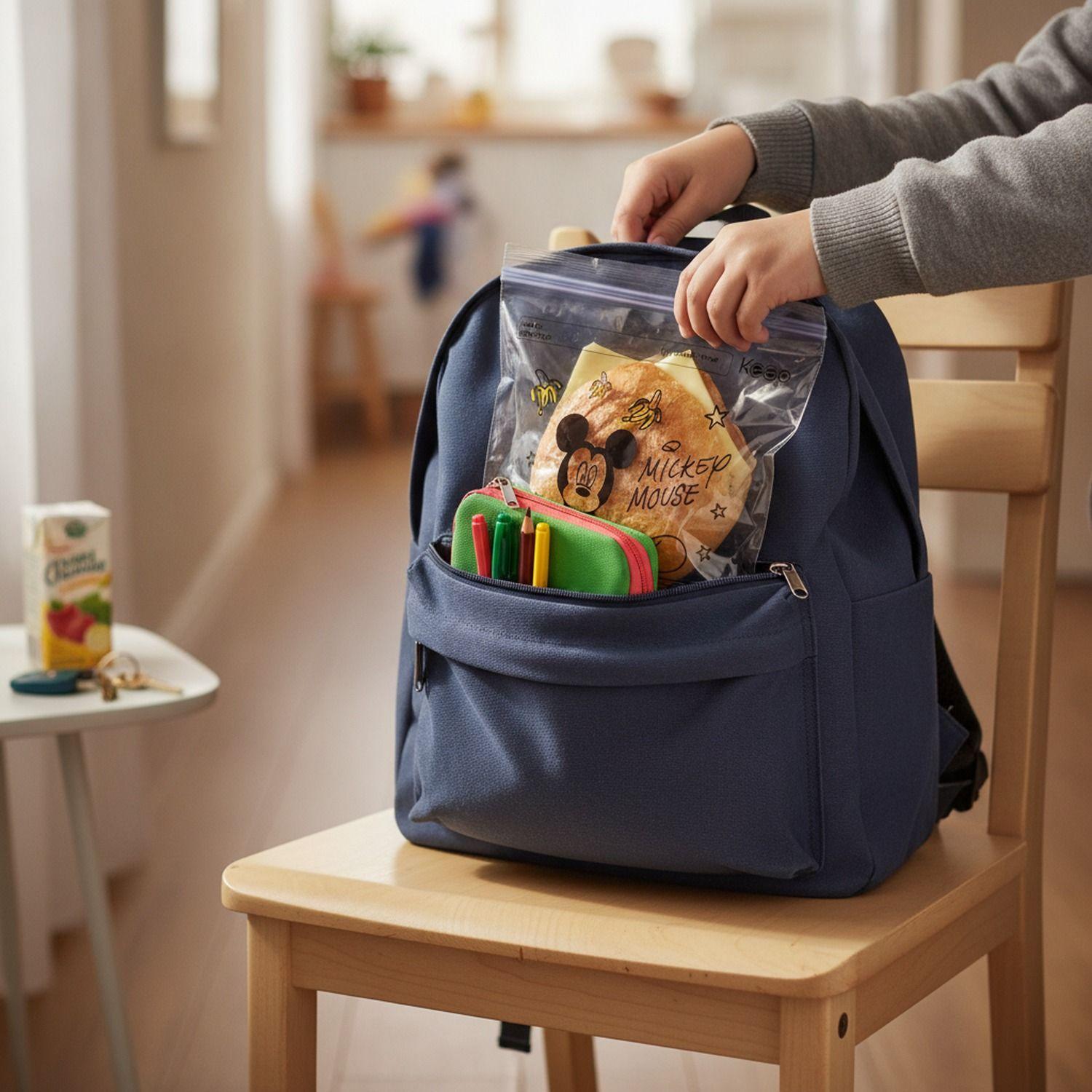 Pack 40 Bolsas Sandwich Hermeticas Cierre Doble Mickey-3