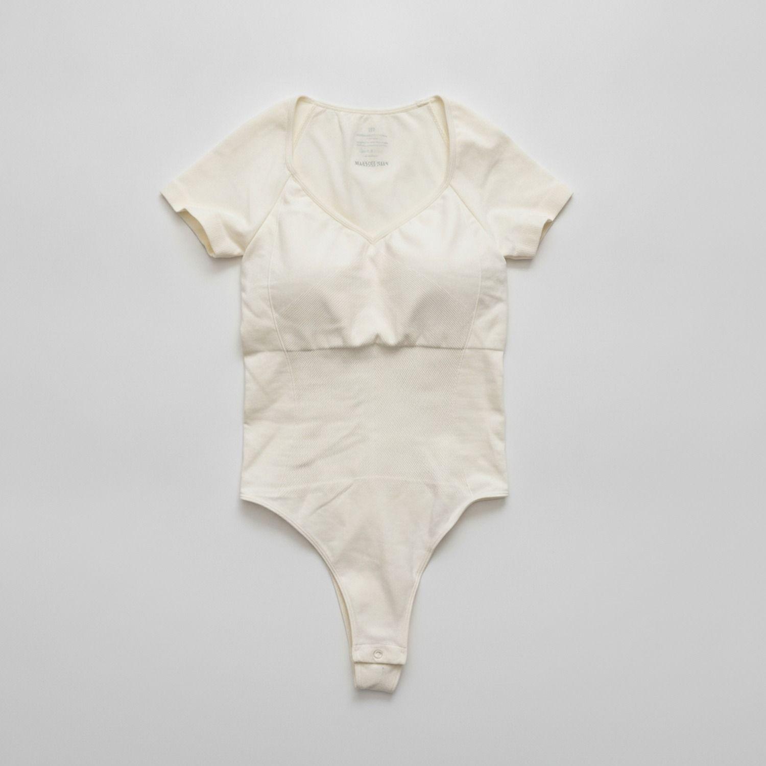 Body Manga Corta Colaless Mantequilla XL/XXL MADAME SKIN-0