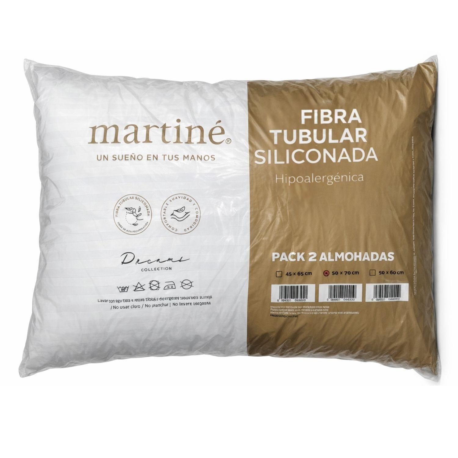 Pack 2 Almohadas Estandar Martiné 50x70cm Poliester-4