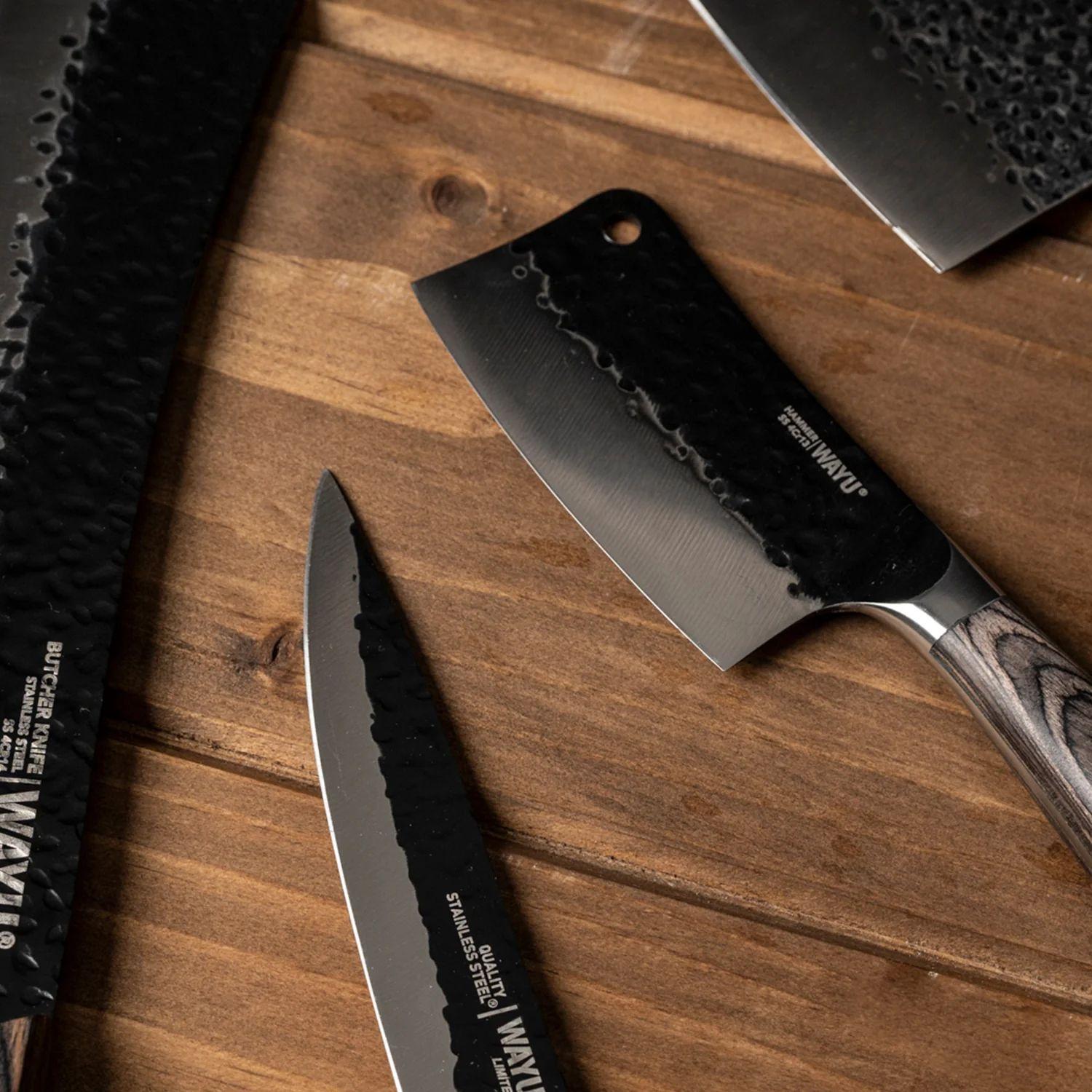Cuchillo Cleveland Wayu 20cm Hammer Madera Pakka-3