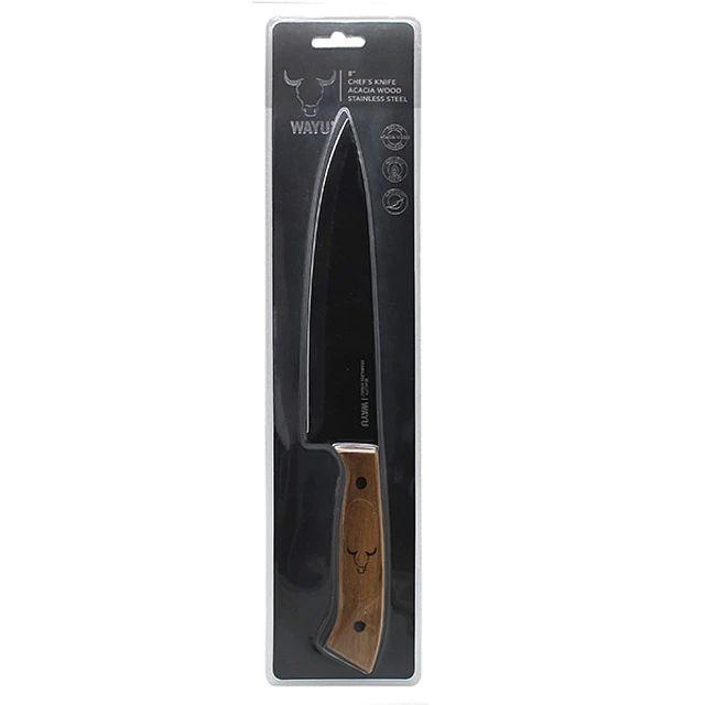 Cuchillo Prm Wayu Mango Madera Acero Antiadherente-4