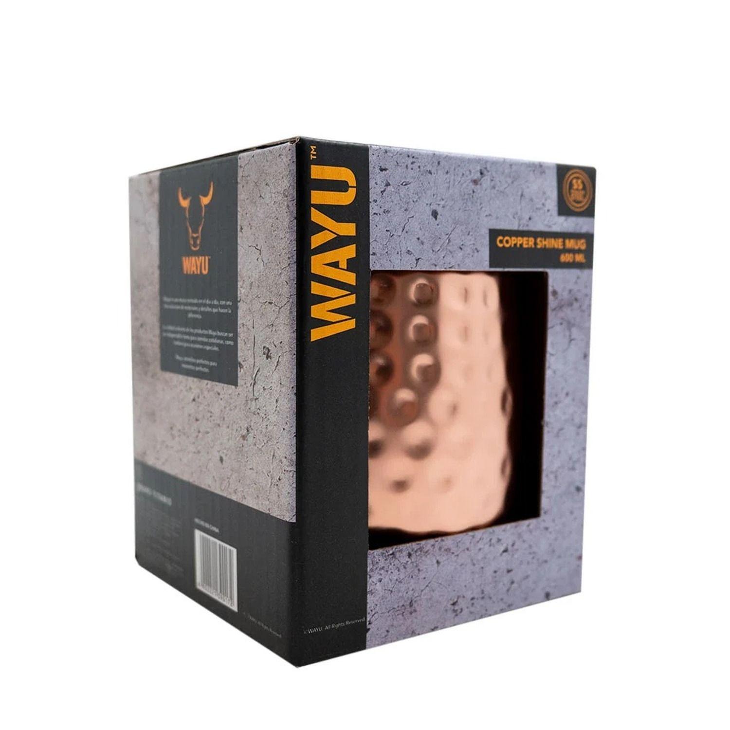 Taza Mug Shine Wayu Acero Inoxidable Bronce 600ml Tragos-1