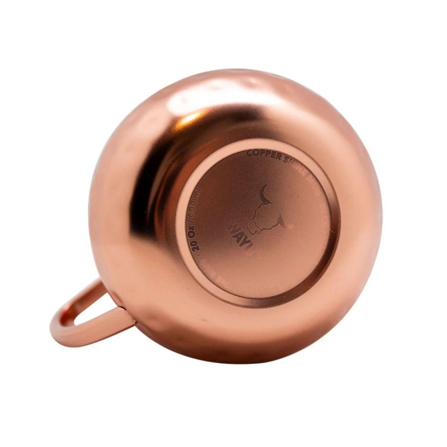 Taza Mug Shine Wayu Acero Inoxidable Bronce 600ml Tragos-2