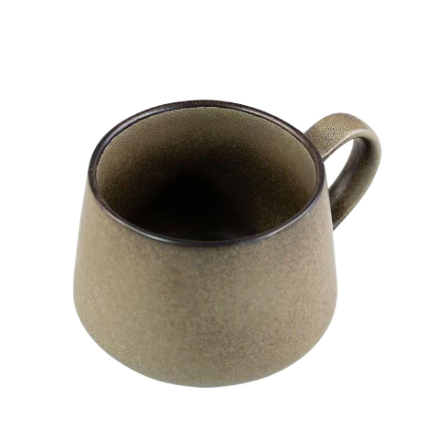 Mug Cerámica 350mL Gres Wayu Taza Café Diseño Rústico-1