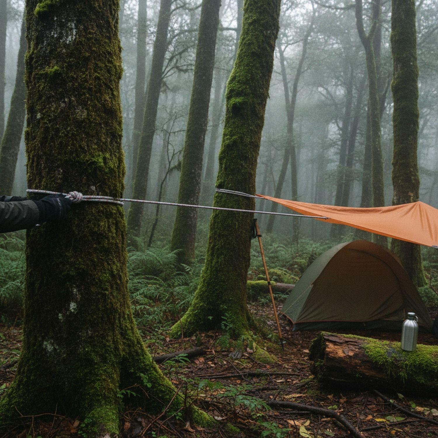 Set 3 Cuerdas Resistentes 5mm 20 Metros Gris-6
