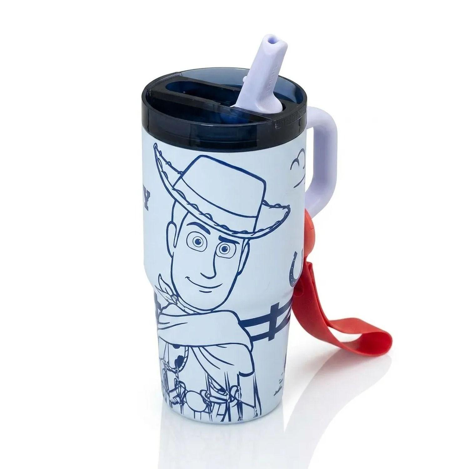 Botella Mug Termica Woody Toy Story 5 Coleccionable 590ml Celeste Woody-0